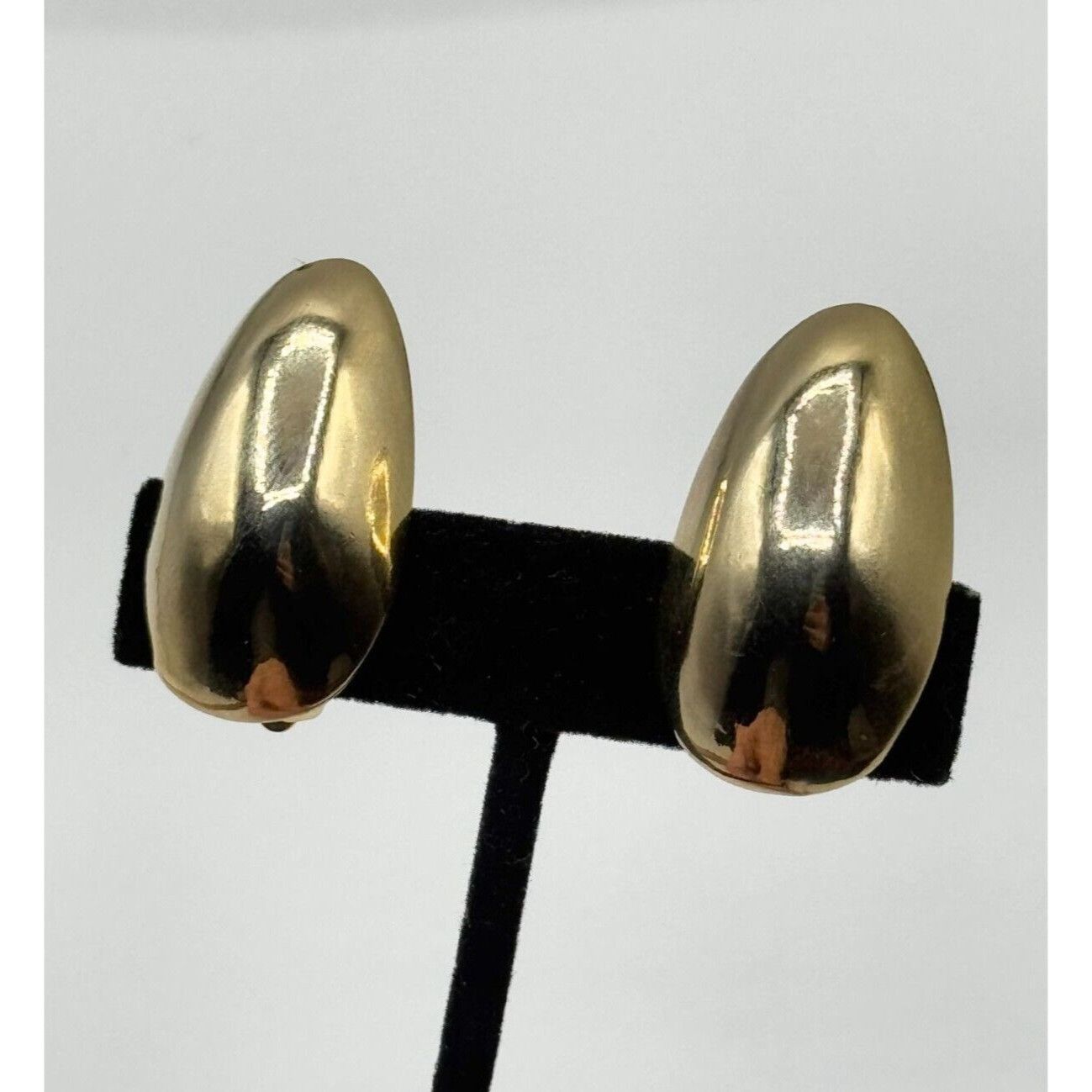 Vintage Vintage Signed Robin Kahn Modernist Gold Clip On Earrings Size ONE SIZE - 1 Thumbnail