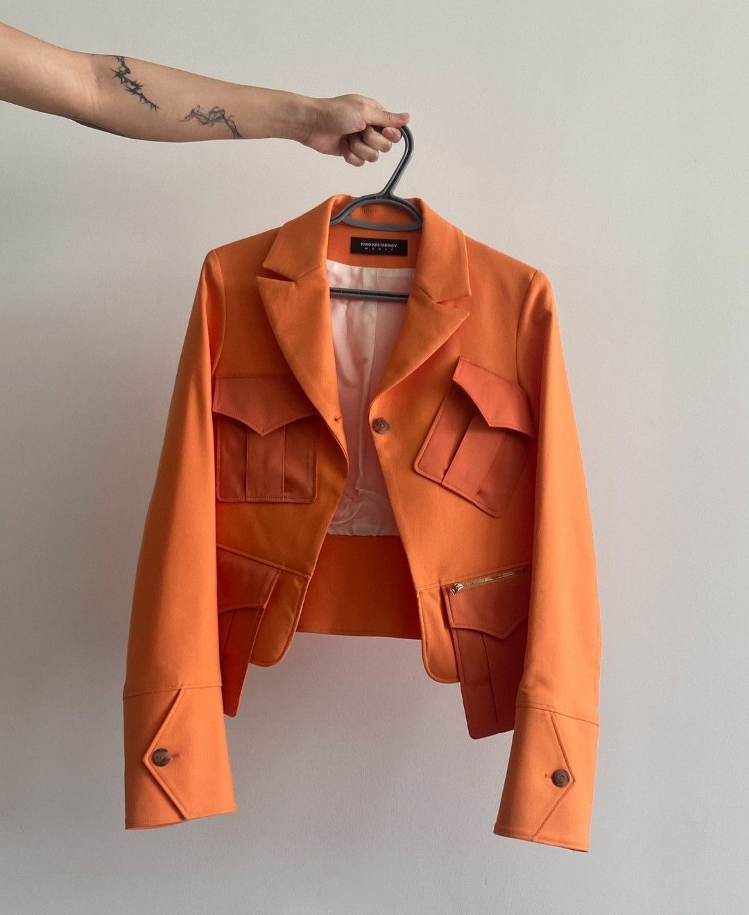Kiko Kostadinov Kiko Kostadinov Multi-Pocket Orange Jacket Size S / US 4 / IT 40 - 1 Thumbnail