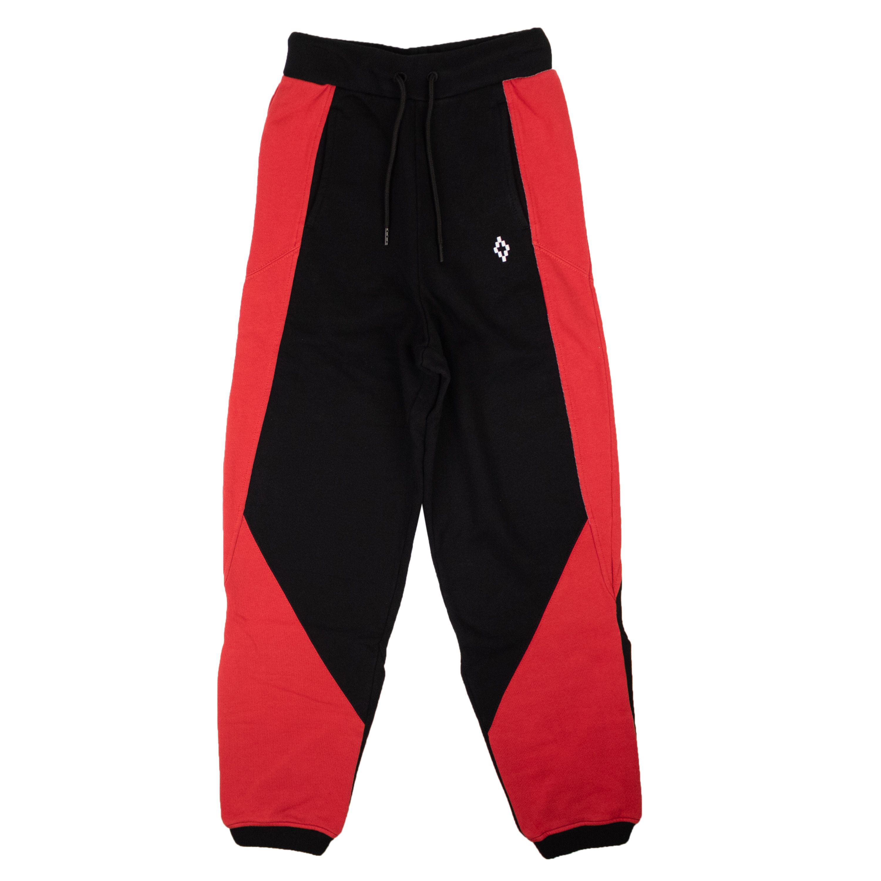 image of Marcelo Burlon Black/red Block Color Sweatpants 2, Women's (Size 26)