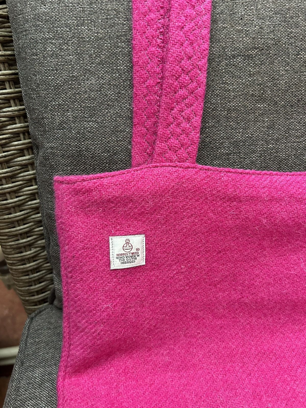 Harris Tweed Harris Tweed Floral Lining Tote Bag Magenta Pink Size ONE SIZE - 3 Thumbnail
