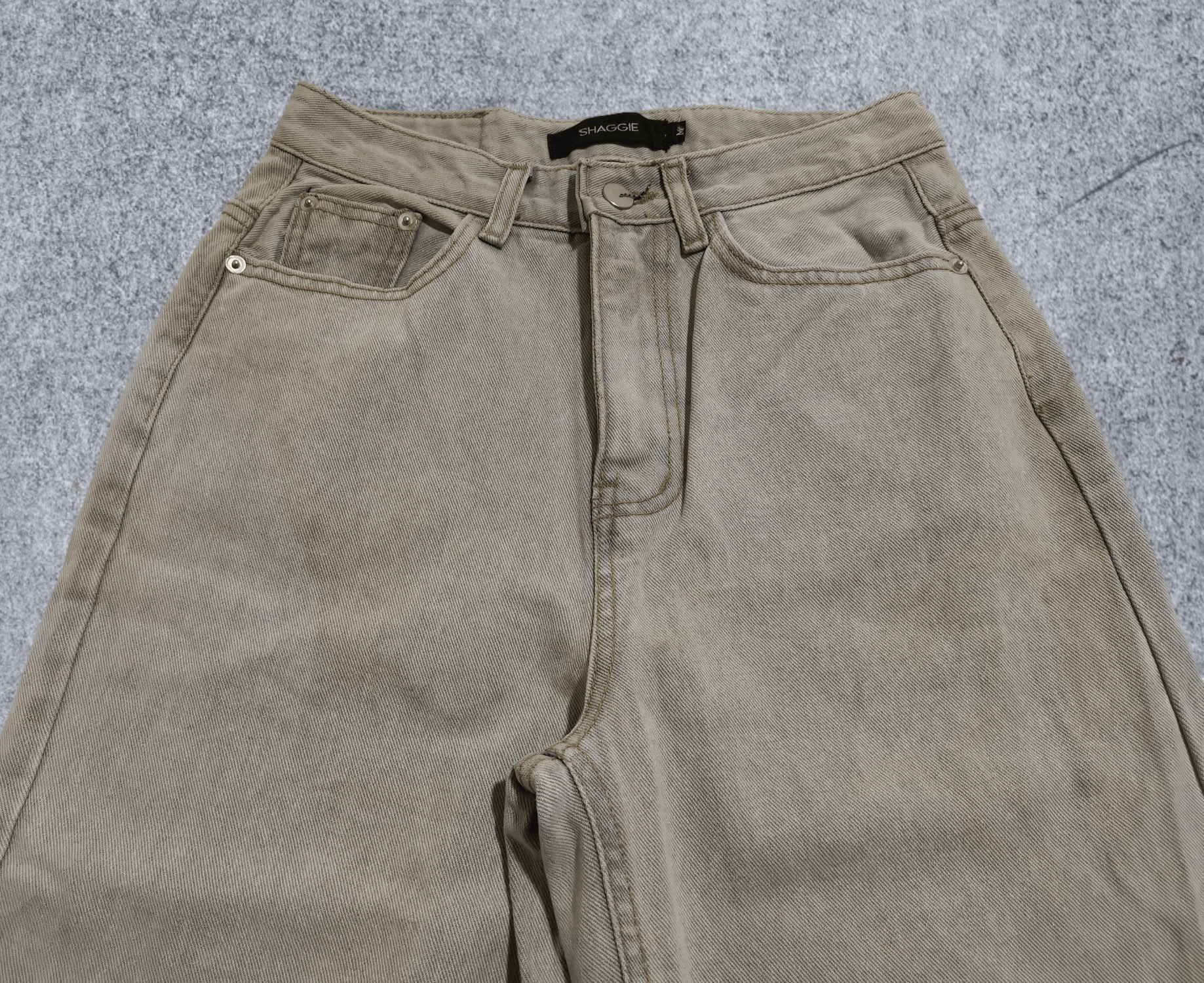 Japanese Brand × Jean × Vintage Flare jeans Japan Shaggie Baggy High Rise Size US 27 - 2 Thumbnail
