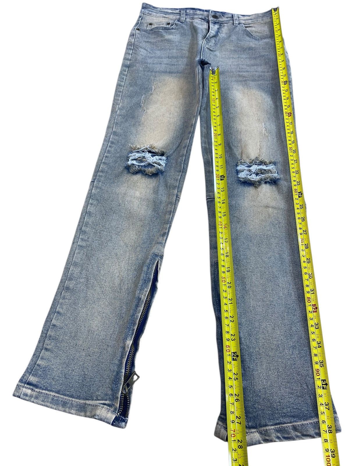 Japanese Brand Japanese Brand Mid Rise Ripped Style Zipper Jeans Size US 28 / EU 44 - 7 Thumbnail