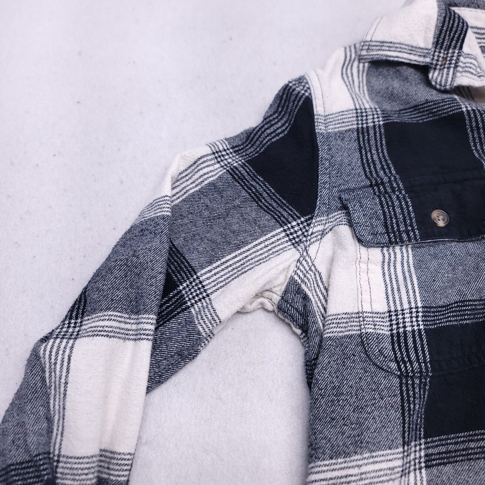 Old Navy Old Navy Tartan Flannel Shirt Mens Size Extra Small XS Black Size US XS / EU 42 / 0 - 4 Thumbnail