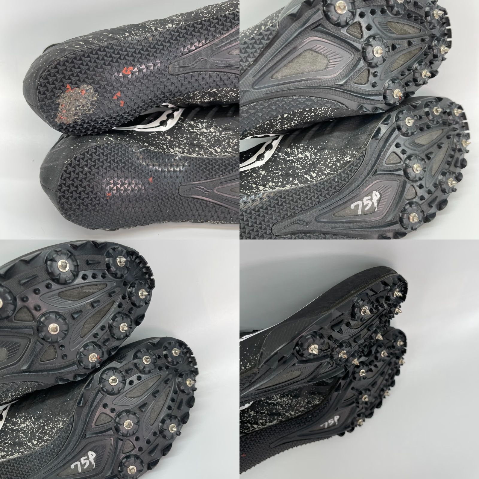 Saucony Saucony Spitfire 5 Sprinting Spike Black White S29055-3 Size 10.5 Men Spike Athletic Shoes Size US 11 / EU 44 - 8 Thumbnail