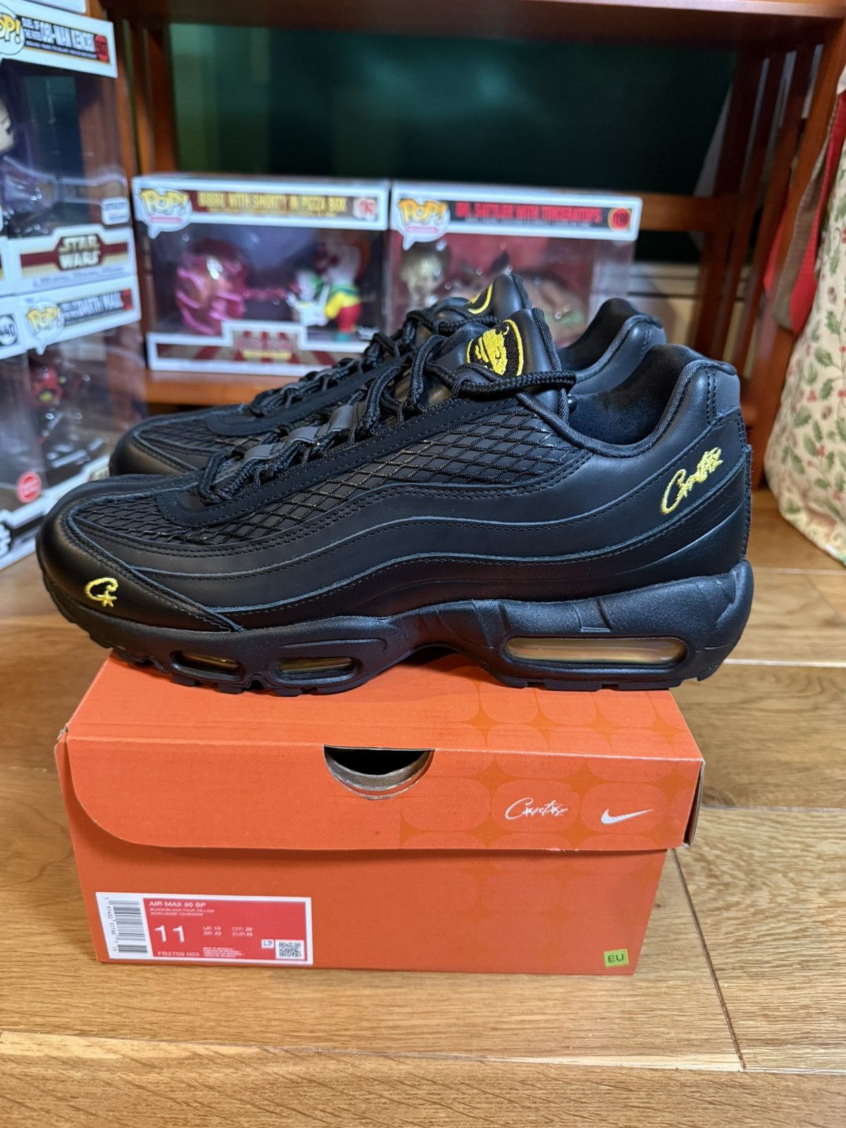 Corteiz × Nike Corteiz Nike Air Max 95 “Honey Blacks” Size US 11 / EU 44 - 6 Thumbnail