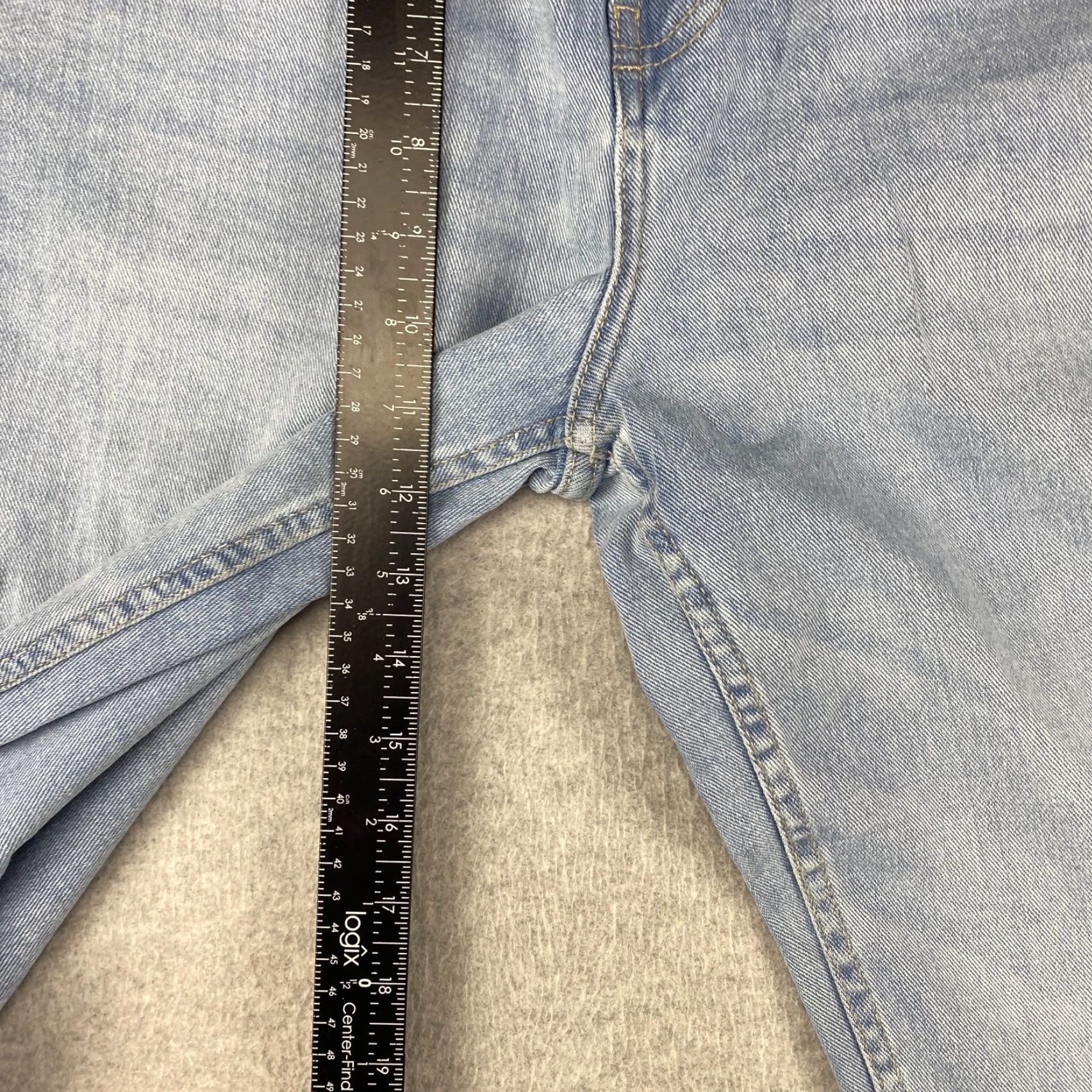 Essentials Amazon Jeans Mens 33X32 Blue Straight Leg Pockets Slimming Comfort Stretch 5-Pocket Design Belt Loops Denim 33 Regular Mens Jeans Blue Size US 33 - 6 Thumbnail
