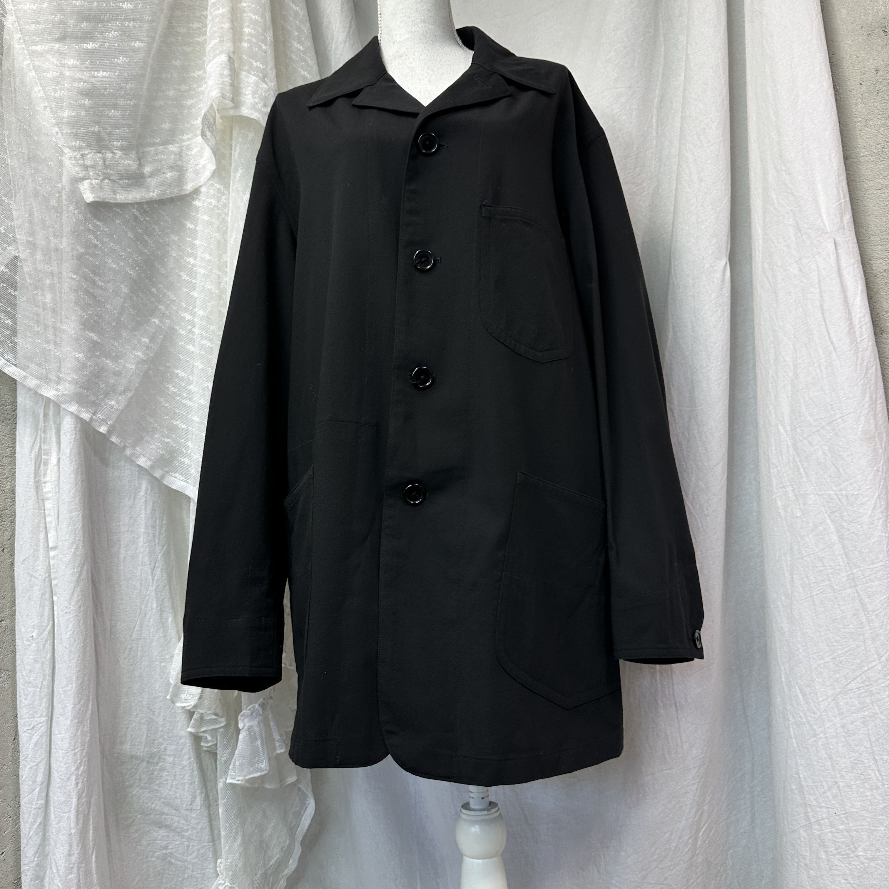 Yohji Yamamoto Vintage Avant Garde Classy Yohji Yamamoto Coat Y2K Size M / US 6-8 / IT 42-44 - 10 Thumbnail