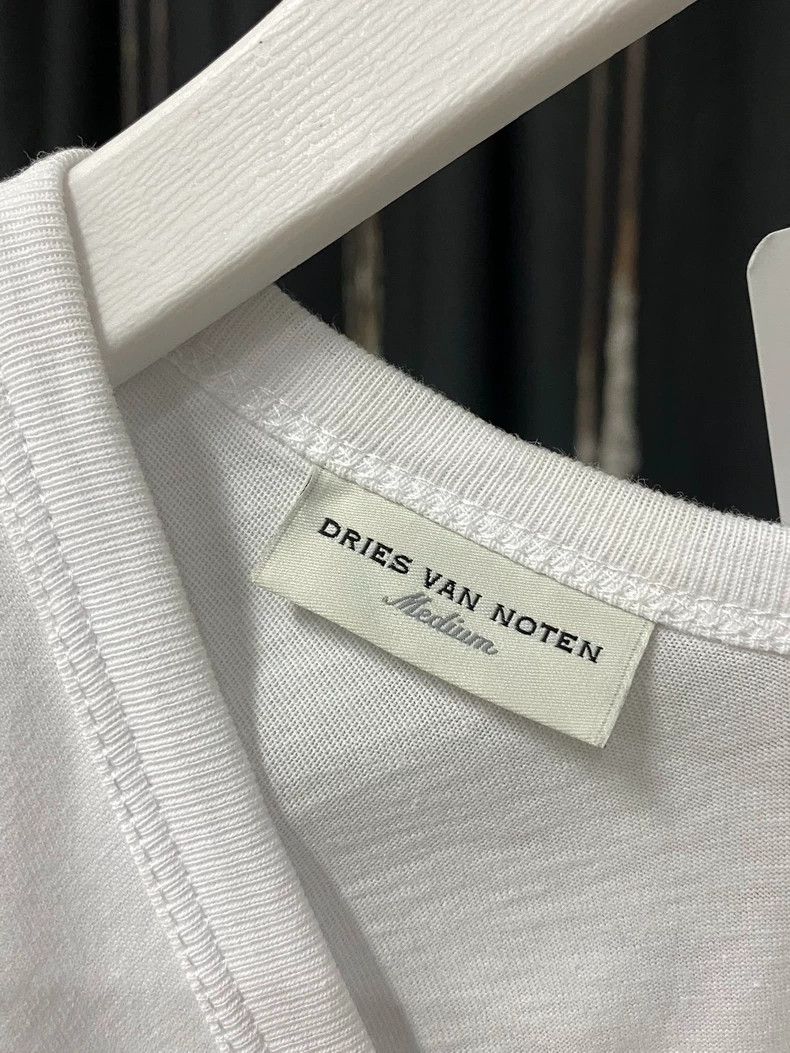 Dries Van Noten DRIES VAN NOTEN White open-collar long-sleeved shirt Size M / US 6-8 / IT 42-44 - 5 Thumbnail