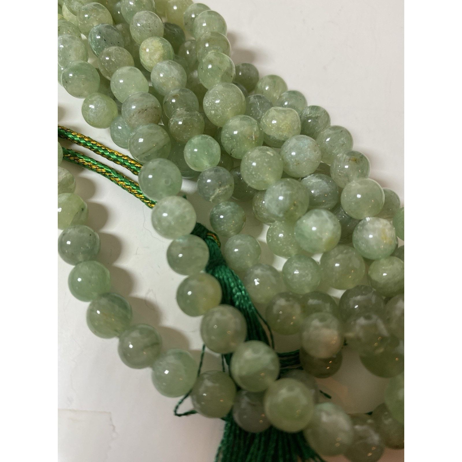 Other Natural Green Jadeite Beaded Multi Strand Necklace Size ONE SIZE - 7 Thumbnail