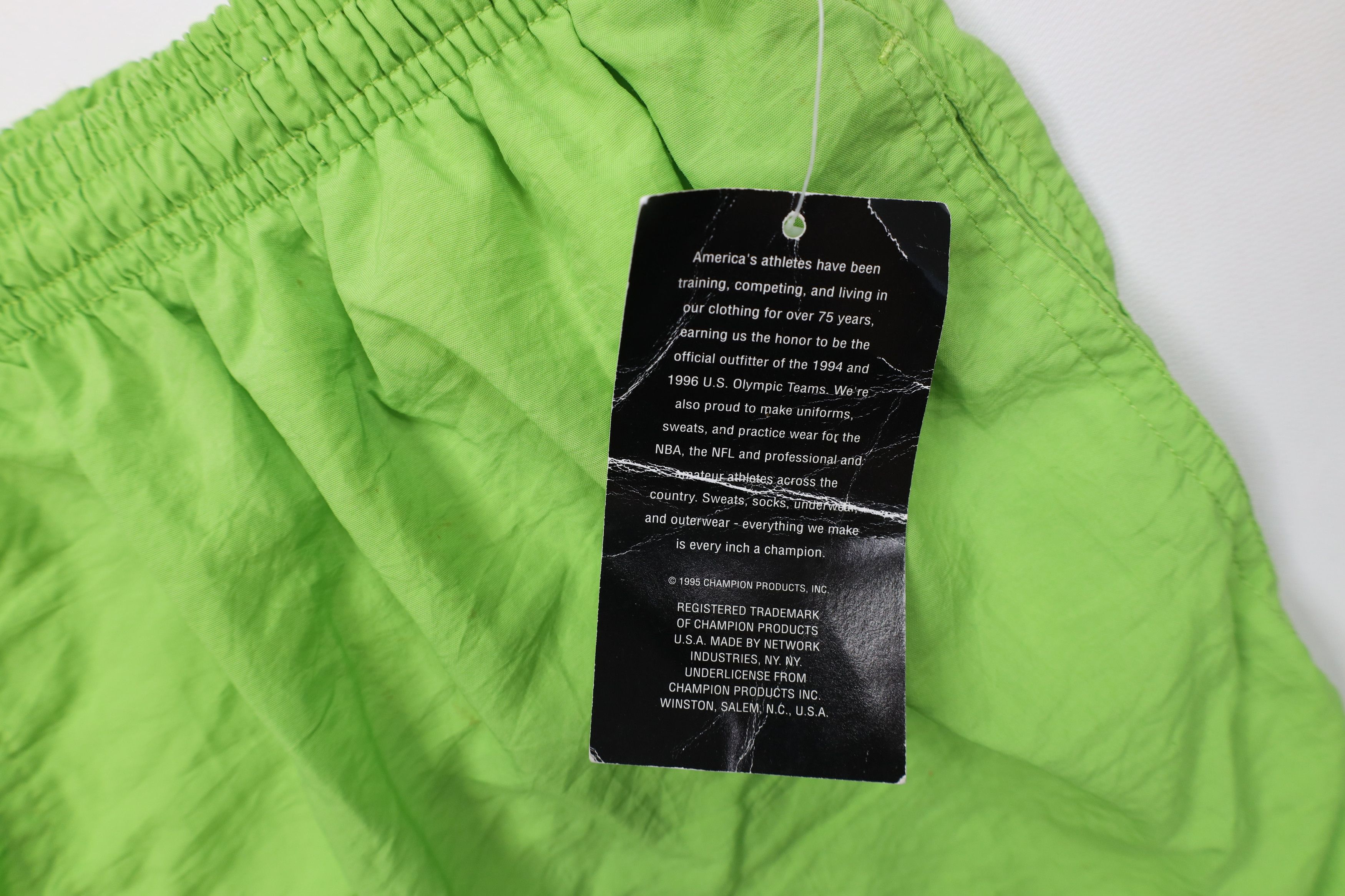 Champion × Vintage Deadstock Vintage 90s Champion Above Knee Shorts Trunks Size US 36 / EU 52 - 8 Thumbnail