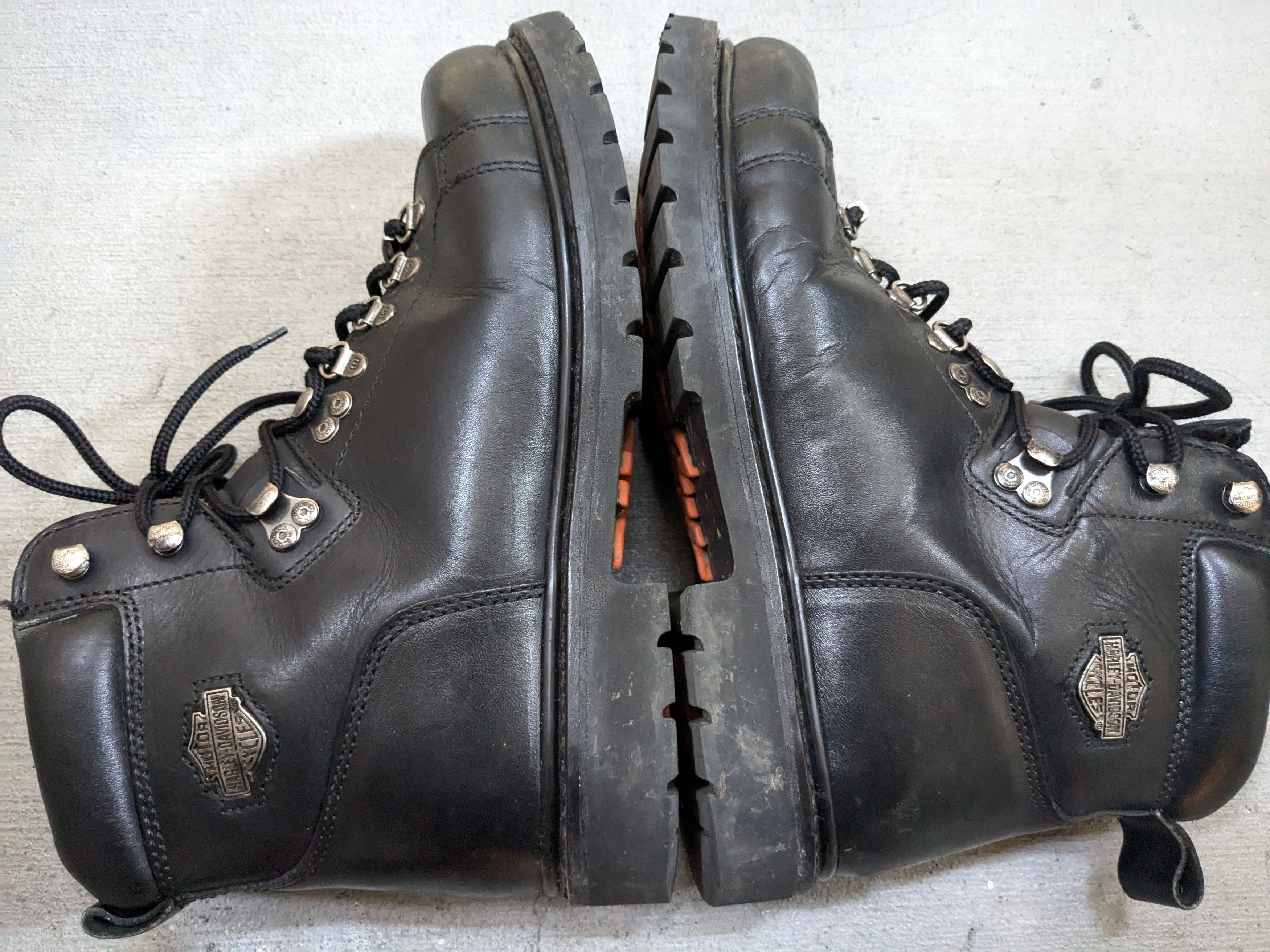 Genuine Leather Harley Davidson Biker Boots Size 10 Leather Black Biker Size US 10 / EU 43 - 10 Thumbnail