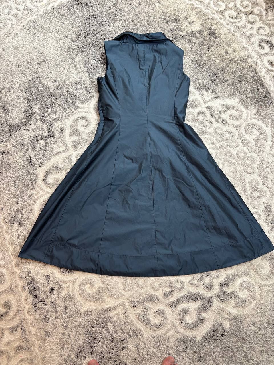 Weekend Max Mara Weekend Max Mara Pleated Midi Dress / Graphite Grey Size L / US 10 / IT 46 - 9 Thumbnail