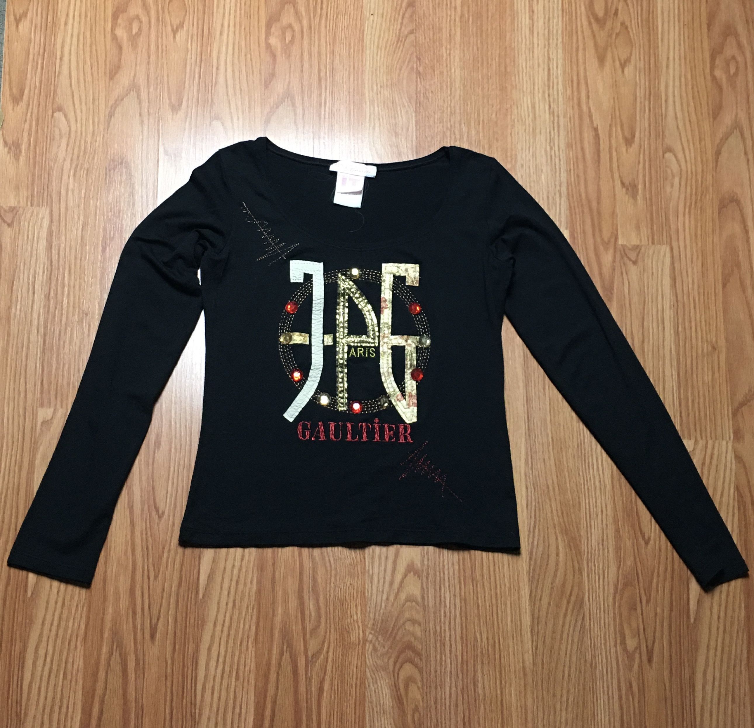 Jean Paul Gaultier Jean Paul Gaultier JPG Logo Longsleeves T-shirt Size S / US 4 / IT 40 - 6 Thumbnail