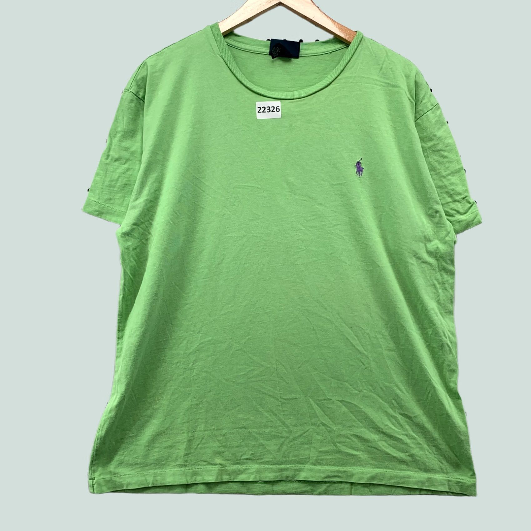 Polo Ralph Lauren Polo Ralph Lauren Shirt Men Large Green Purple Pony Single Stitch 22.5x27.5 Size US L / EU 52-54 / 3 - 1 Thumbnail