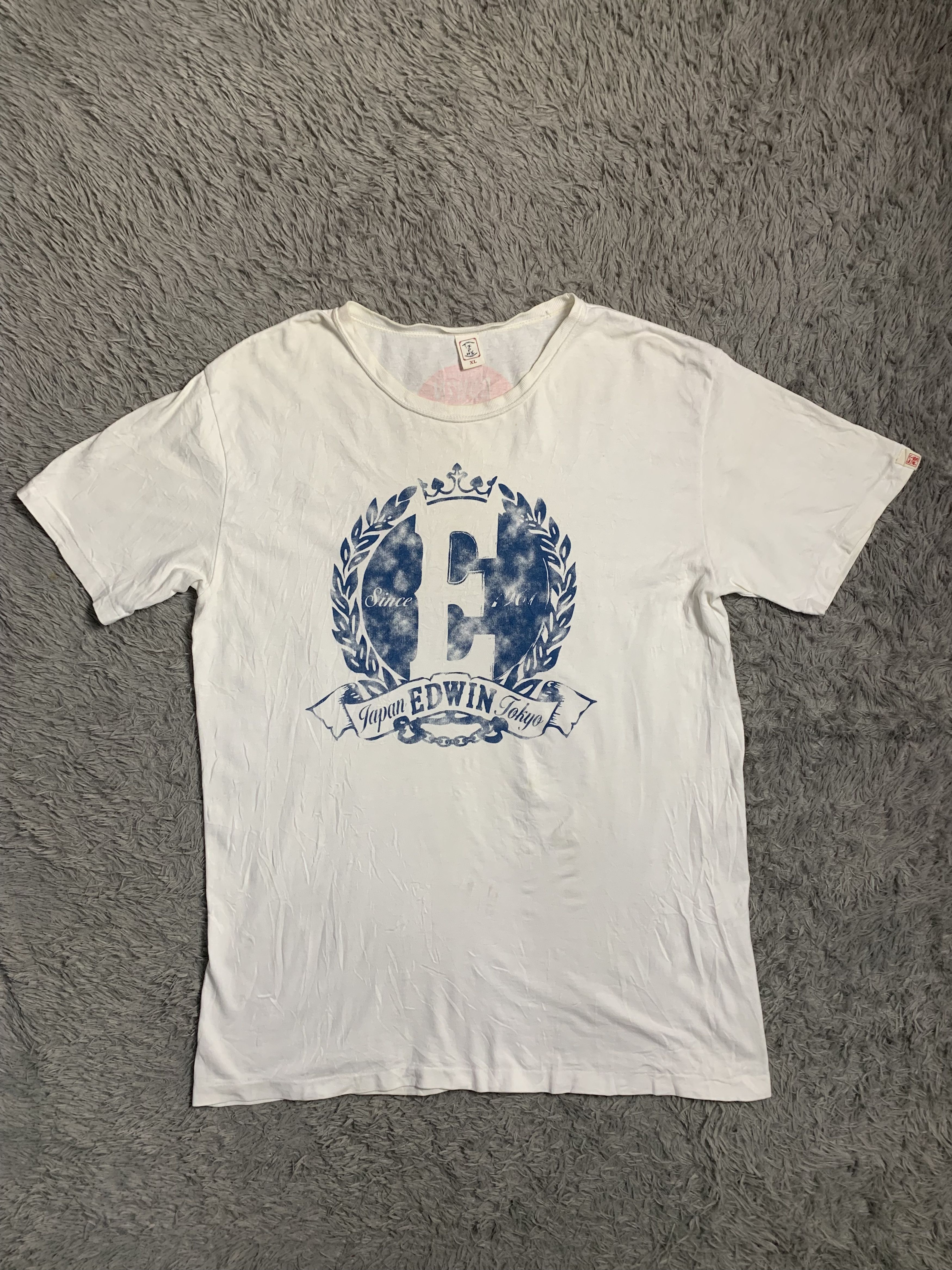 Edwin Vintage Japanese Tokyo Edwin Denim Tshirt Size US XL / EU 56 / 4 - 4 Thumbnail