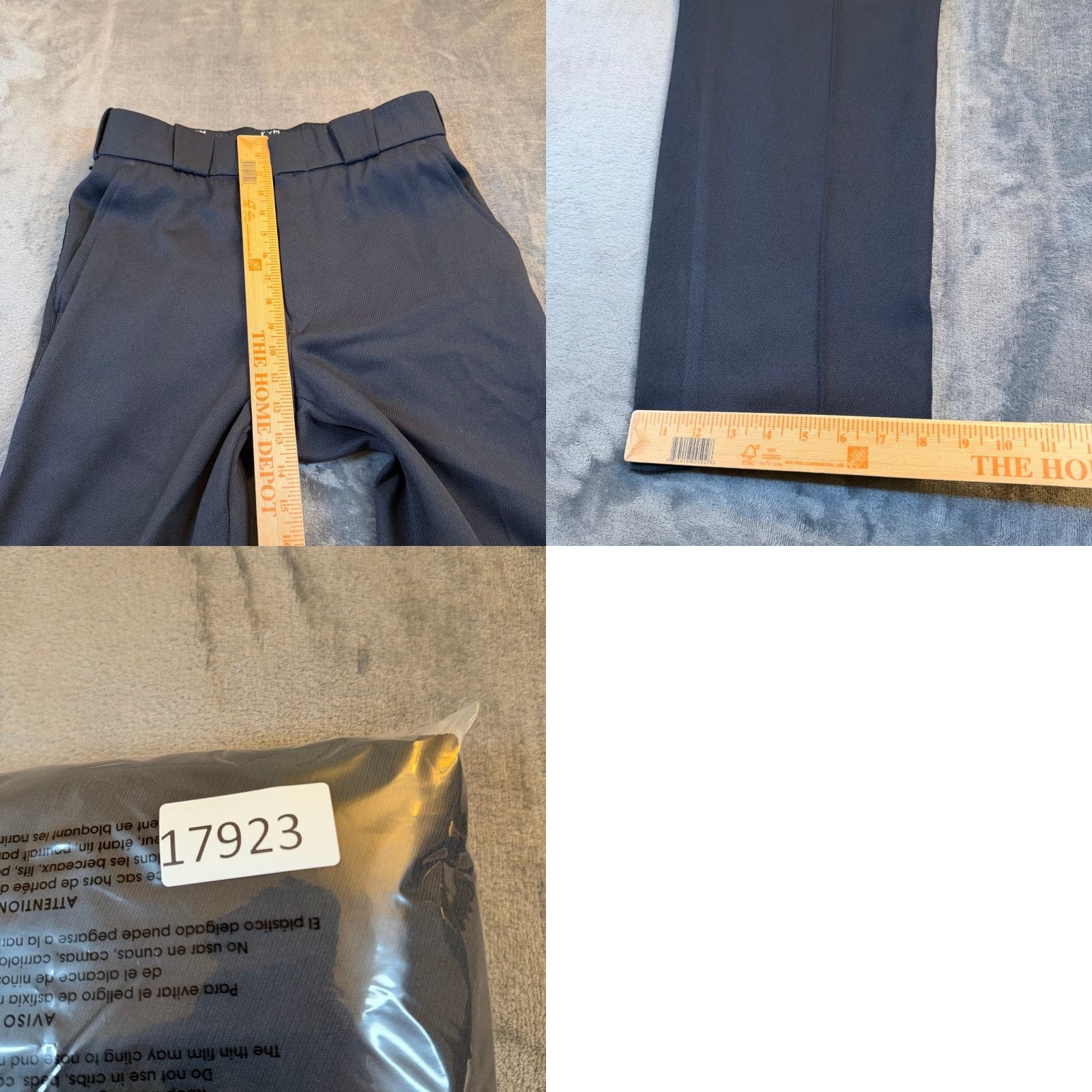 Vintage Horace Small Mens Navy Blue Uniform Trousers Flex Waist Work Pants 32x29 HS21377 Size US 32 / EU 48 - 8 Thumbnail