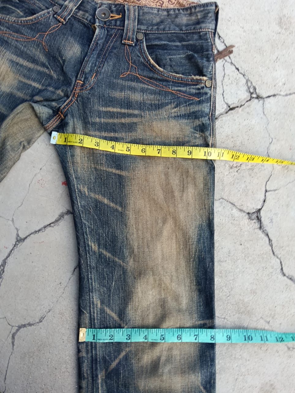 Edwin Edwin 503 Blue Trip Muddy Wash Natural Fades Japanese denim. Size US 28 / EU 44 - 9 Thumbnail