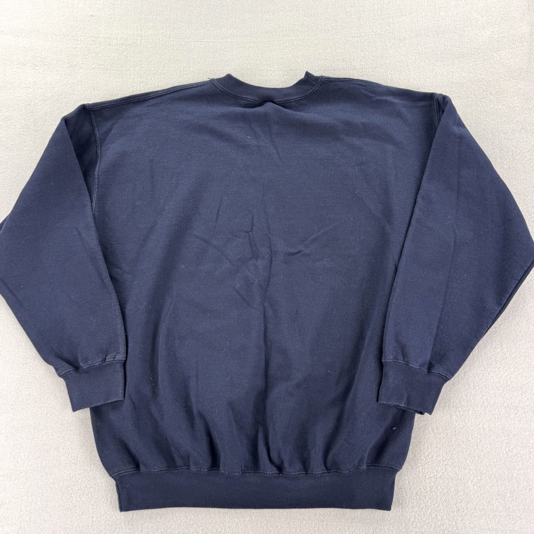 Gildan Gildan Sweatshirt Mens XL Heavyweight Crewneck Pullover Solid Cotton Blend Navy Blue Size US XL / EU 56 / 4 - 3 Thumbnail