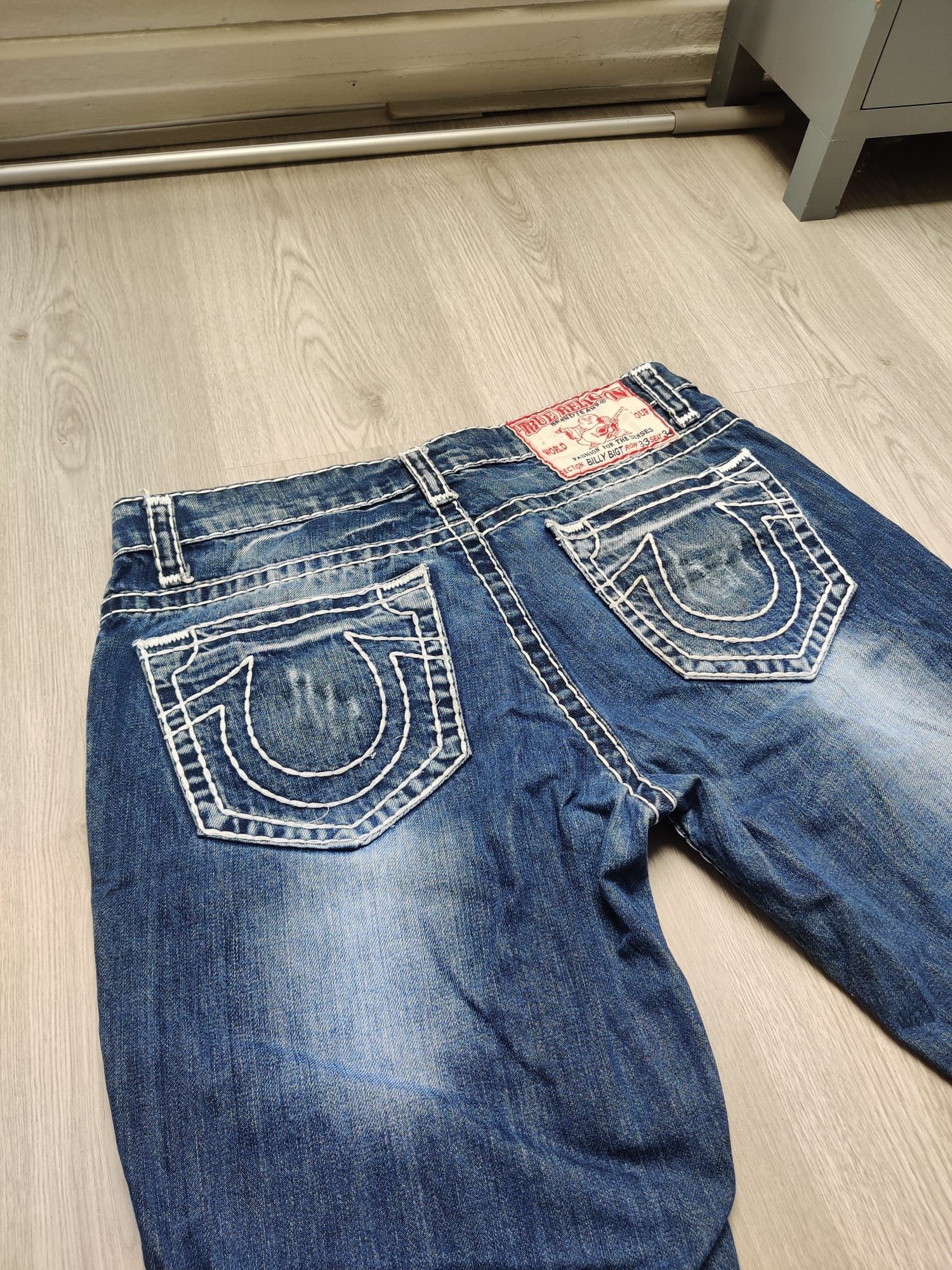 True Religion Vintage True Religion jeans blue/white Size US 33 - 4 Thumbnail