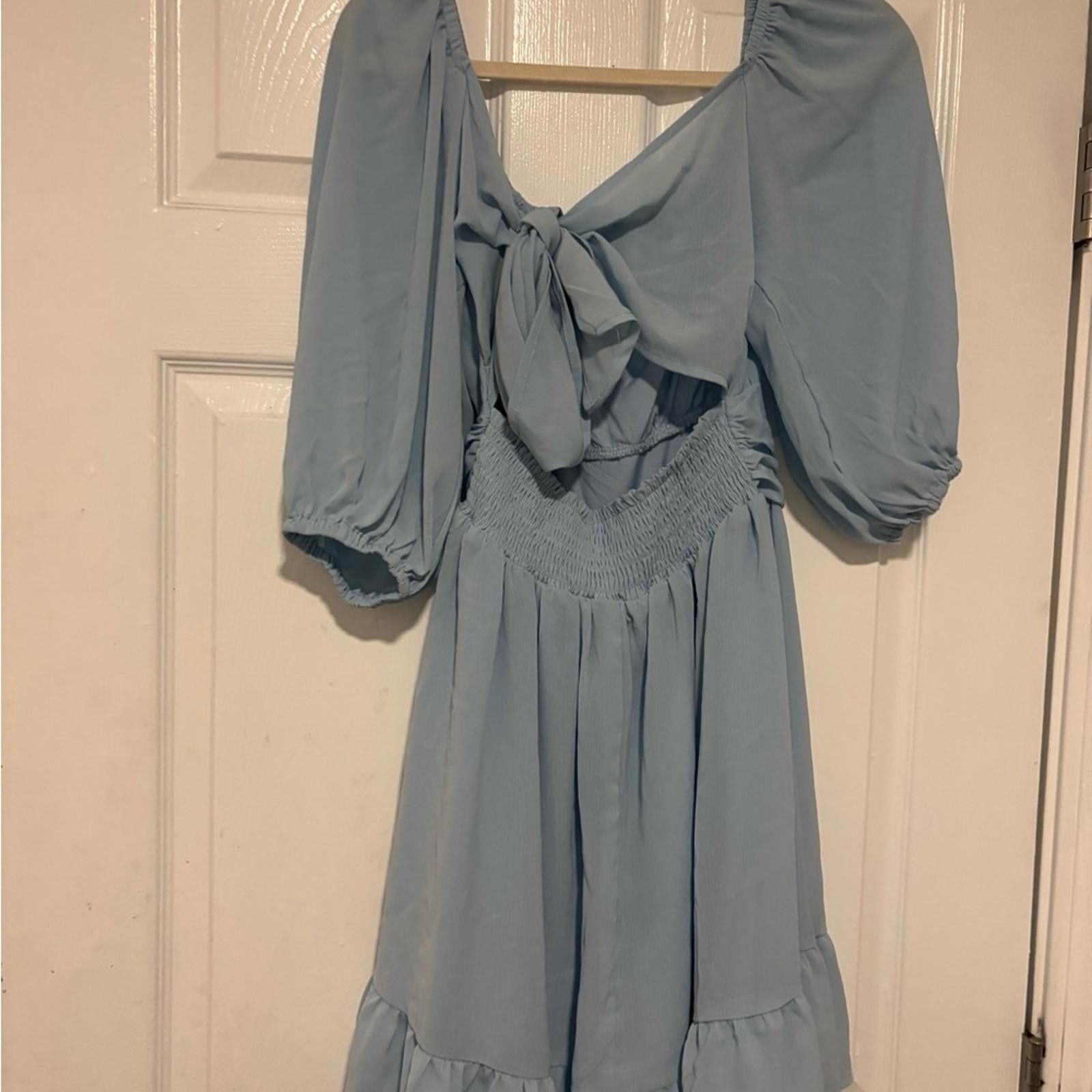 Other Elegant Blue Women's Dress Size M / US 6-8 / IT 42-44 - 2 Thumbnail