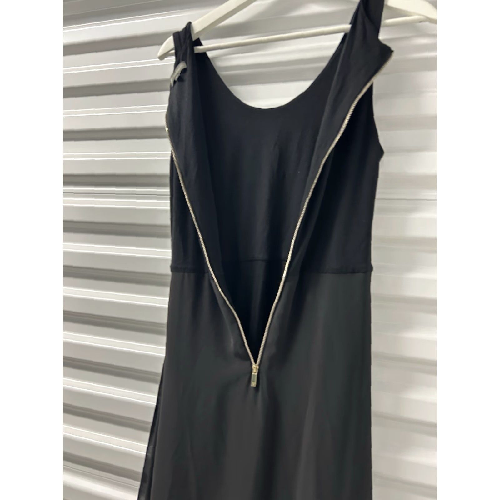Vince Camuto Vince Camuto Dress A-Line Women XS Knee Length Black Charcoal Color Blocking Lined Rear Zip Spring Summer Women’s XS Size XS / US 0-2 / IT 36-38 - 6 Thumbnail