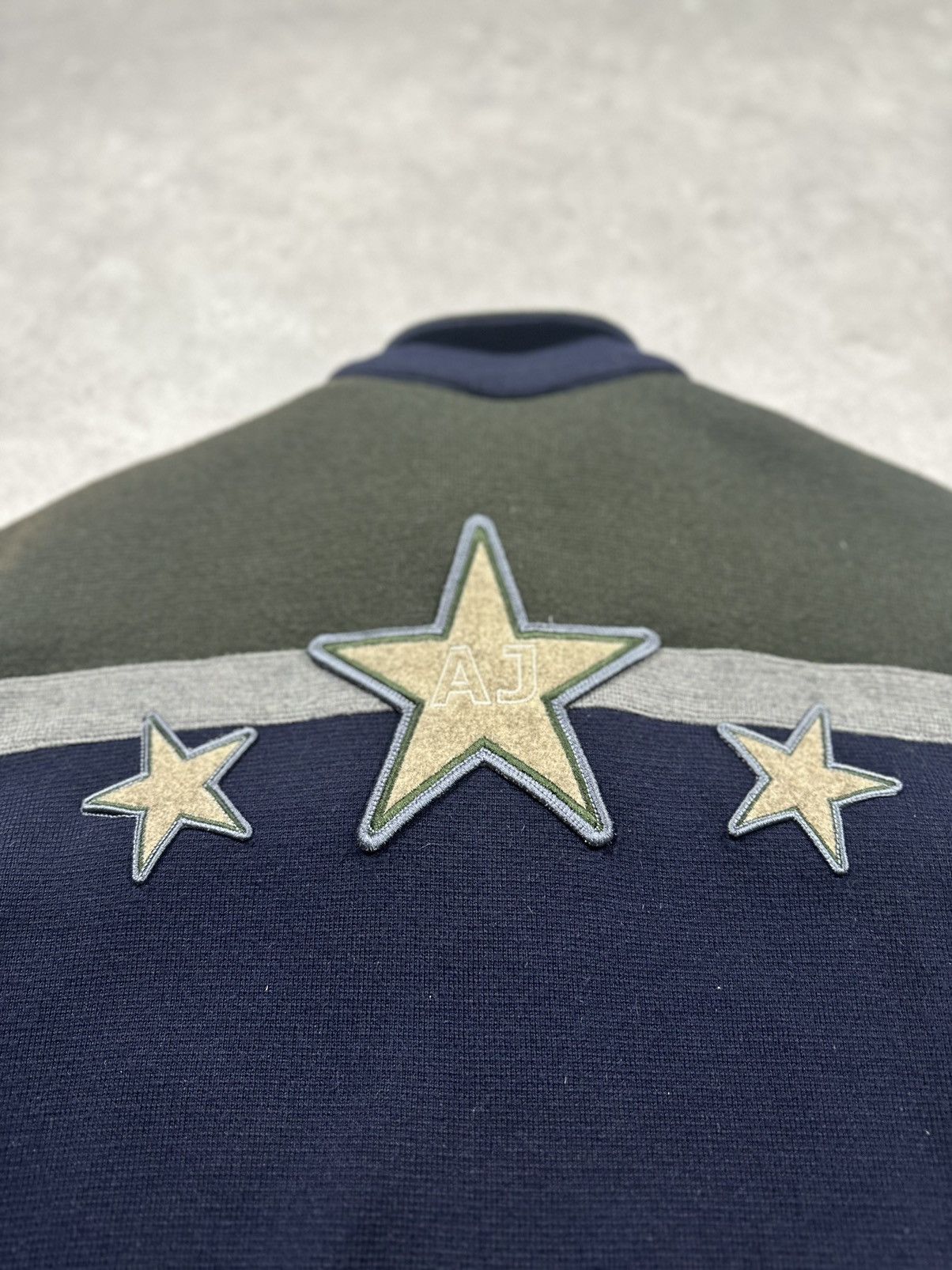 Armani Armani Vintage Varsity Jacket Navy/Olive Star Patches, 81 M Size US M / EU 48-50 / 2 - 6 Thumbnail