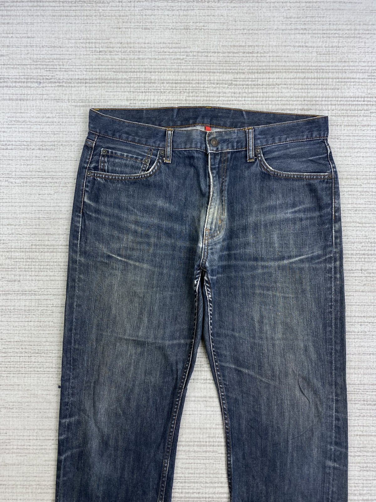 Japanese Brand × Uniqlo × Vintage Vintage Uniqlo Japan Regular Fit Straight Denim Jeans Size US 35 - 7 Thumbnail