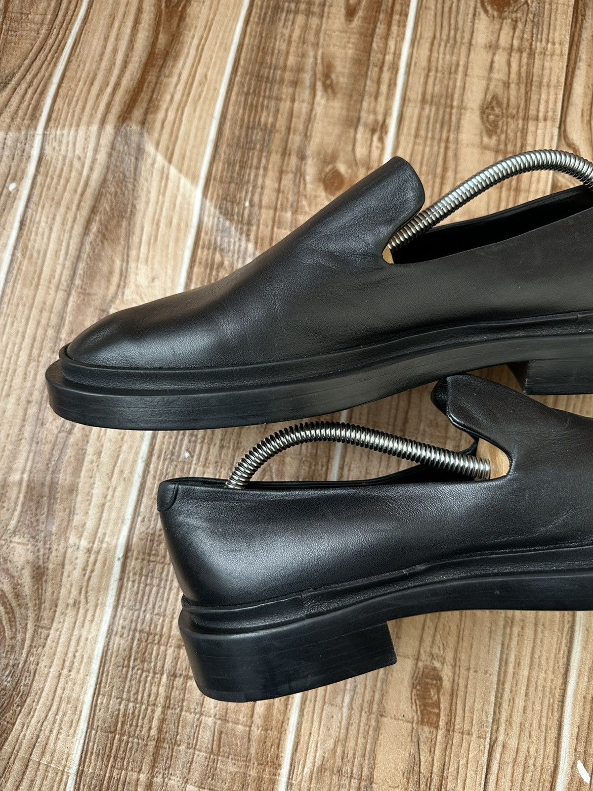 Jil Sander Jil Sander Flat Leather Black Loafer Size US 7 / EU 40 - 15 Thumbnail
