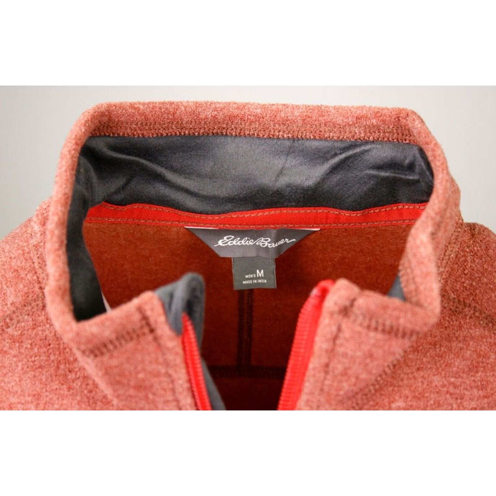 Under Armour Eddie Bauer Men's Mountain Fleece 1/2-Zip Sweater M Heather Cocoa w/ Grey Sleeve Size US M / EU 48-50 / 2 - 7 Thumbnail