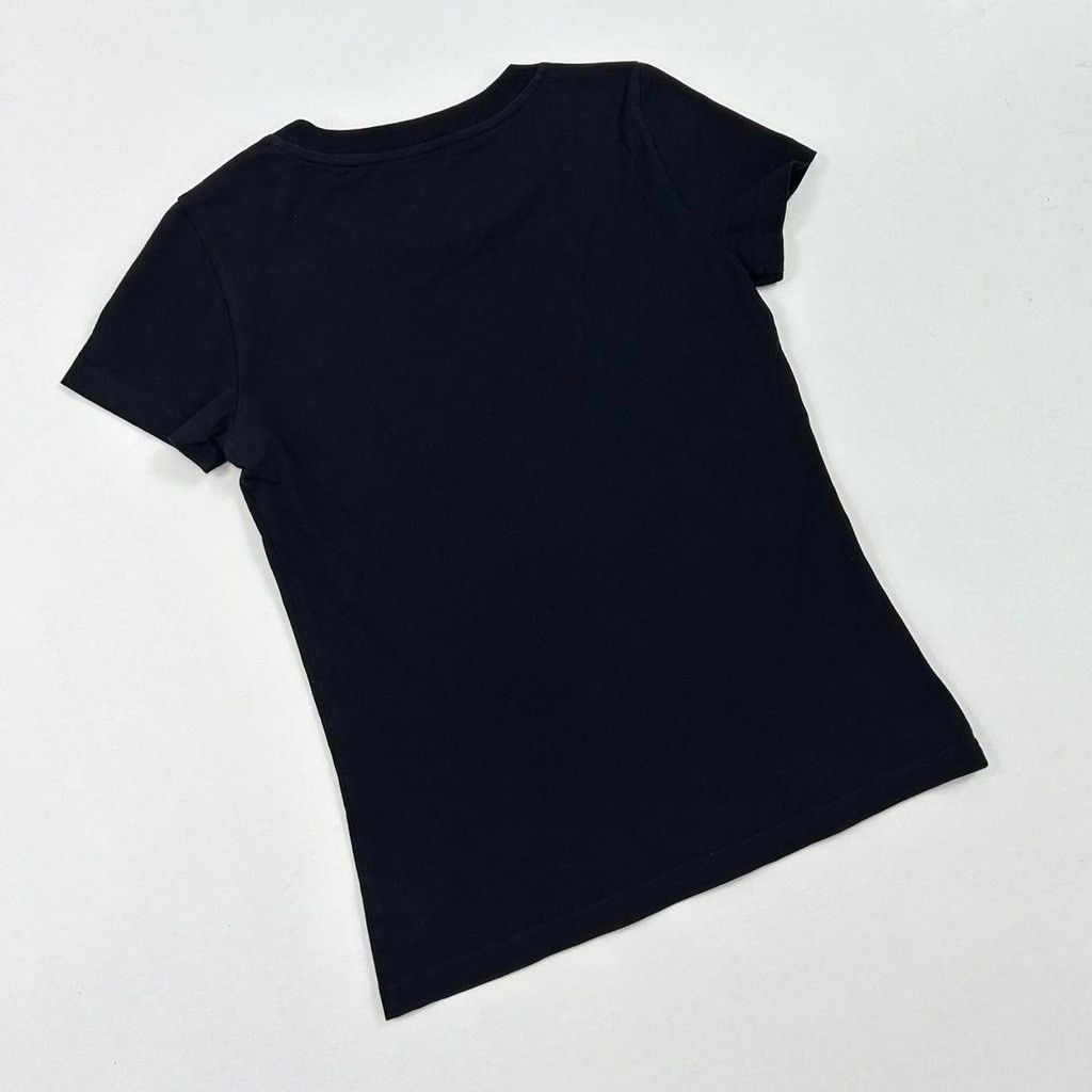 Moschino Moschino black tshirt, white 'FAUXSCHINO' Size S / US 4 / IT 40 - 4 Thumbnail