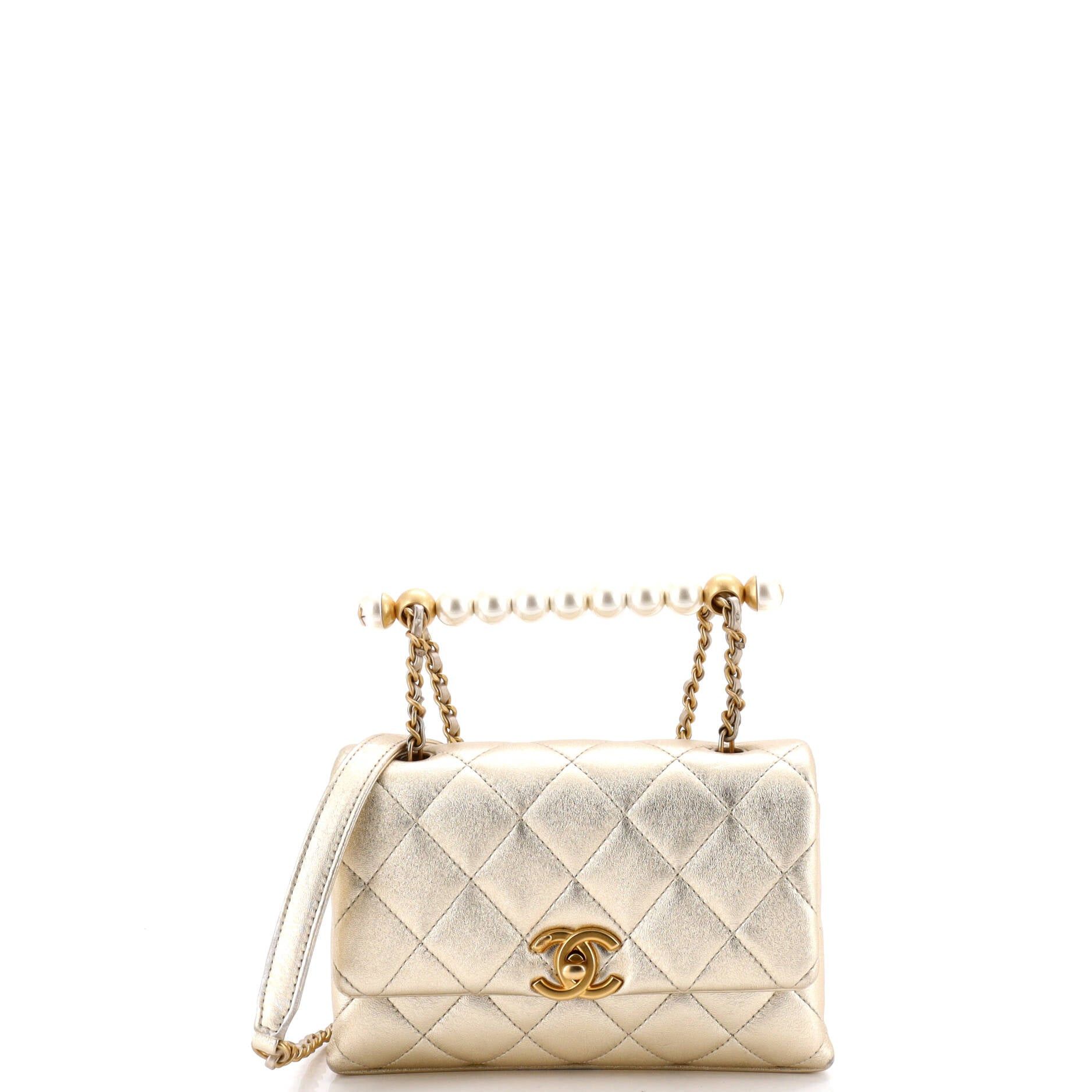 Chanel Chic Pearls Handle Flap Bag Size ONE SIZE - 1 Thumbnail