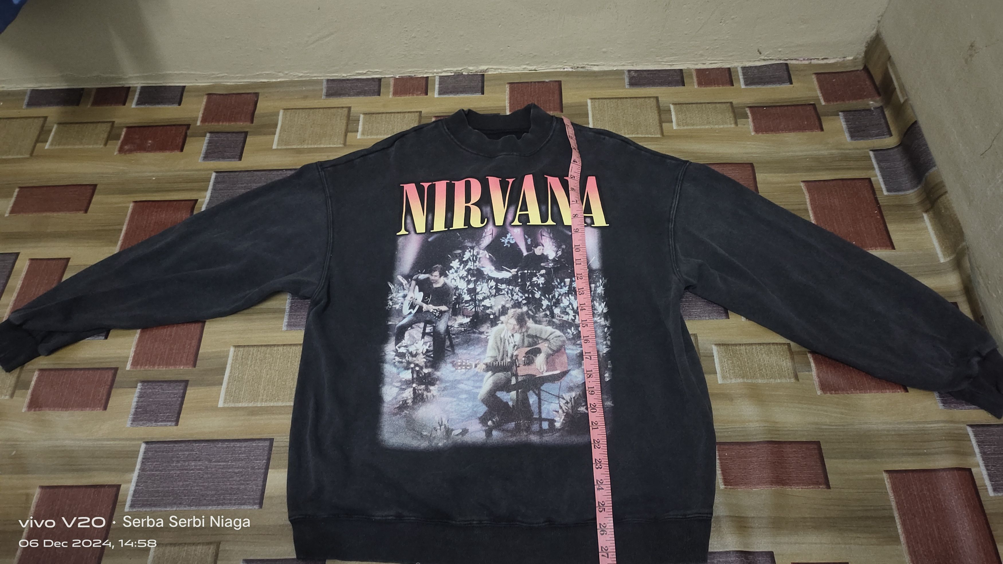 Nirvana Nirvana sweatshirt black tour long sleeve Size US M / EU 48-50 / 2 - 5 Thumbnail