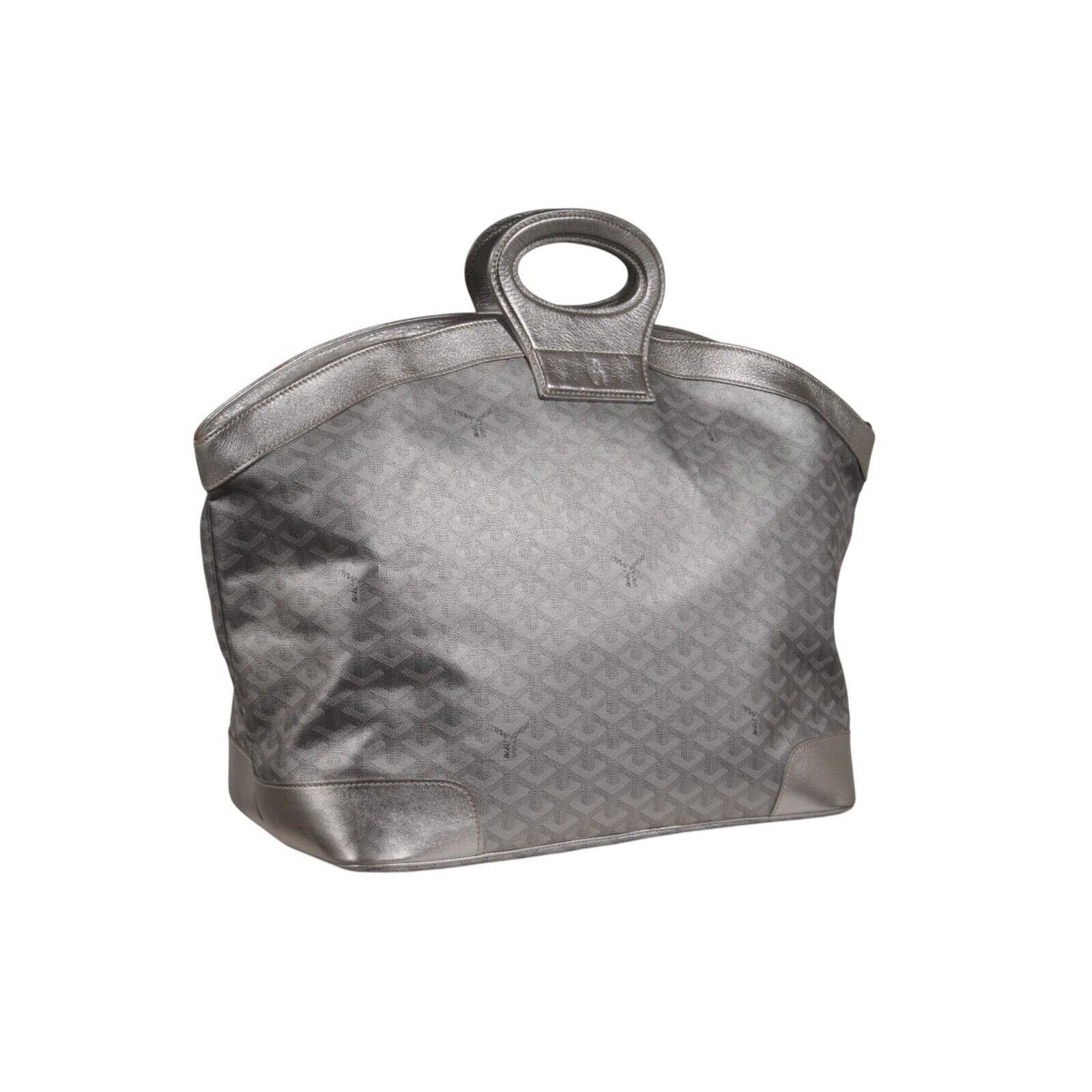 Goyard Beluga MM Tote Bag Silver Leather Carry On - 02497 Size ONE SIZE - 8 Thumbnail