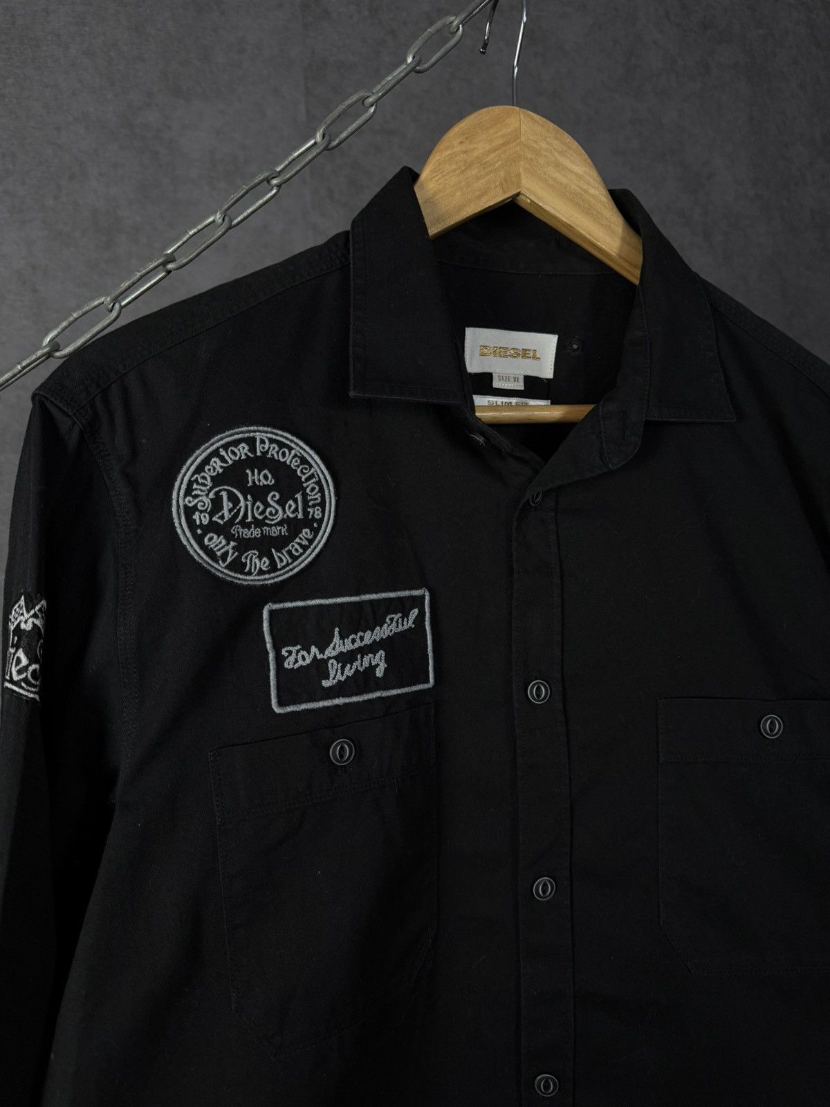 Diesel Diesel designer patch shirt Size US XL / EU 56 / 4 - 3 Thumbnail