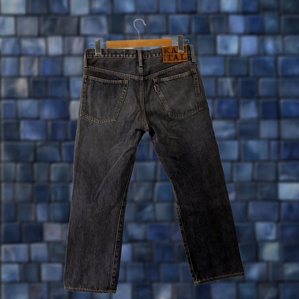 Kapital KAPITAL Mens Straight Jeans Size 32 Black Okanaya Denim Casual simple USED Size US 32 / EU 48 - 1 Thumbnail