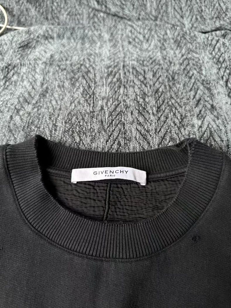 Givenchy Givenchy Black Large Hole Sweatshirt 2505-Nextarrow Size US S / EU 44-46 / 1 - 3 Thumbnail