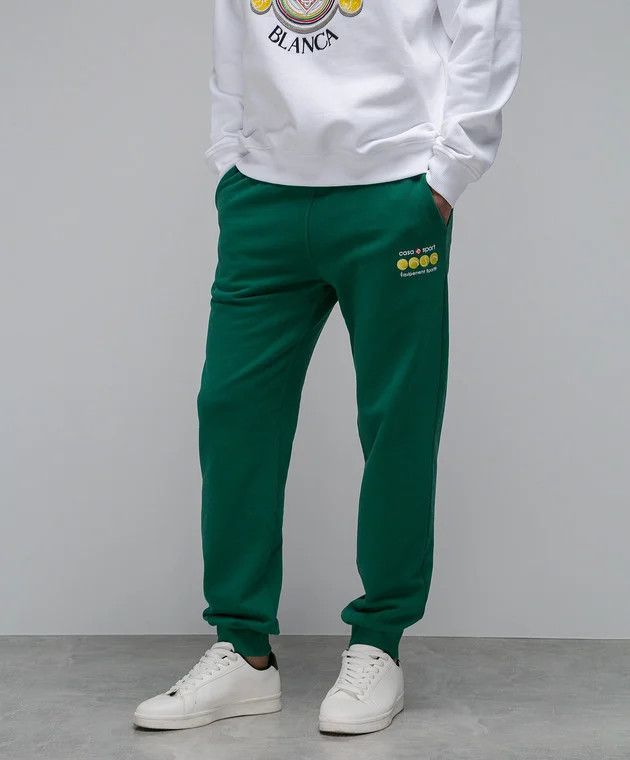 Casablanca o1mle0326 Embroidered Sweaatpants & Joggers Casa Sport Size US 28 / EU 44 - 3 Thumbnail