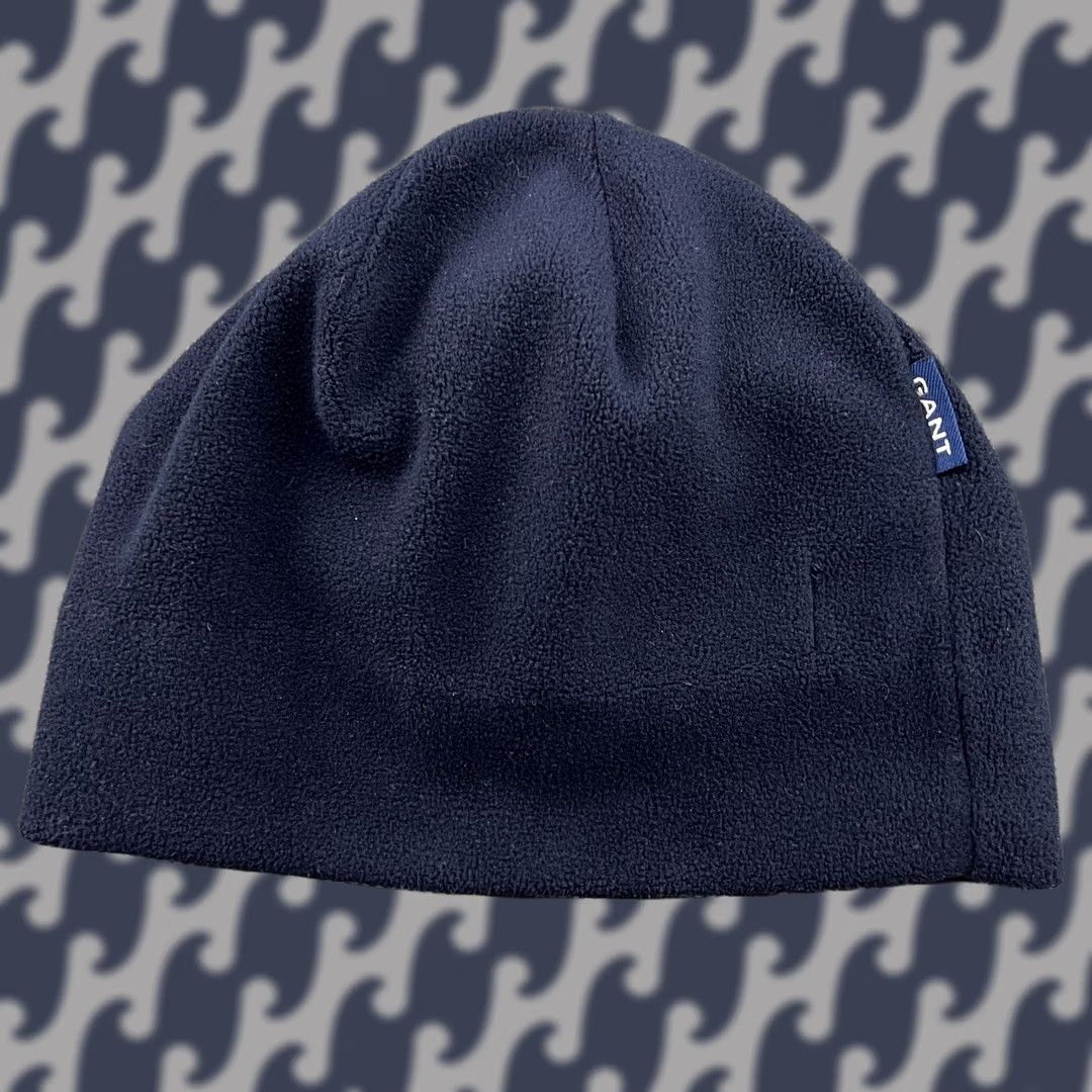 Gant VINTAGE GANT USA Fleece Beanie Hat Large Blue Skull Cap Unisex Adults Beanie Lightweight Thermal Navy/Blue/Skull Cap Mens Womens XS-L Size US L / EU 52-54 / 3 - 1 Thumbnail