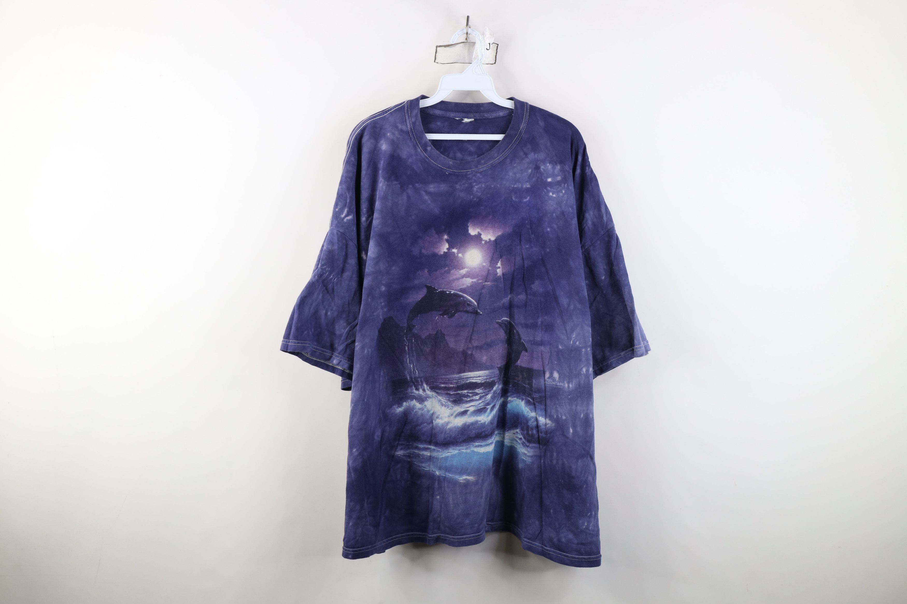 Vintage Vintage Y2K Streetwear Wash Nature Dolphins Fantasy T-Shirt Size US XXL / EU 58 / 5 - 1 Thumbnail