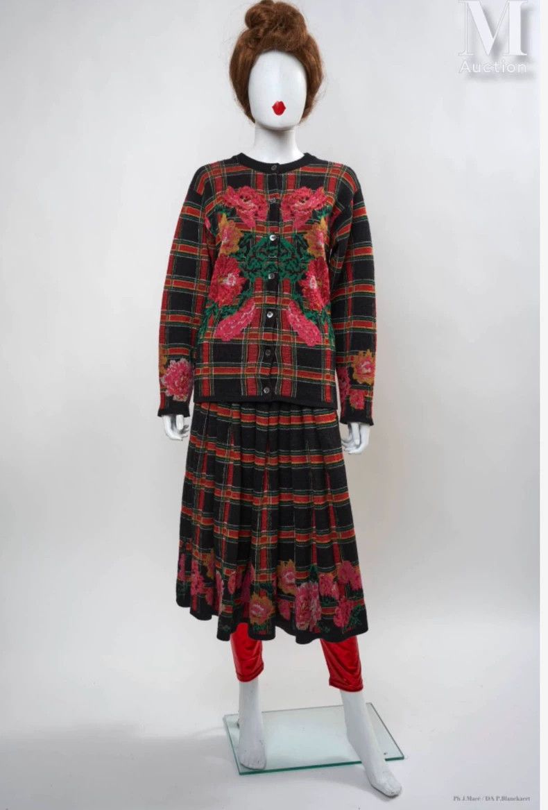 Kenzo KENZO 1980s dandelion girl wool knit coat Size M / US 6-8 / IT 42-44 - 1 Thumbnail