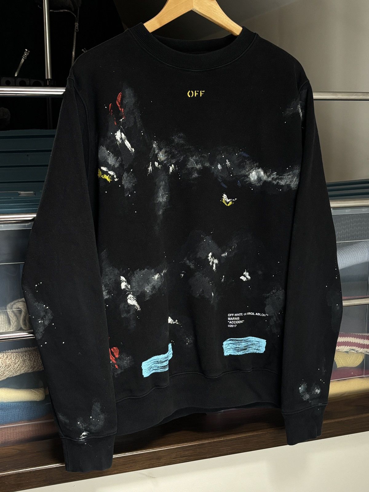 Off-White Off-White accident Melbourne limited rare galaxy sweatshirt Size US M / EU 48-50 / 2 - 2 Thumbnail
