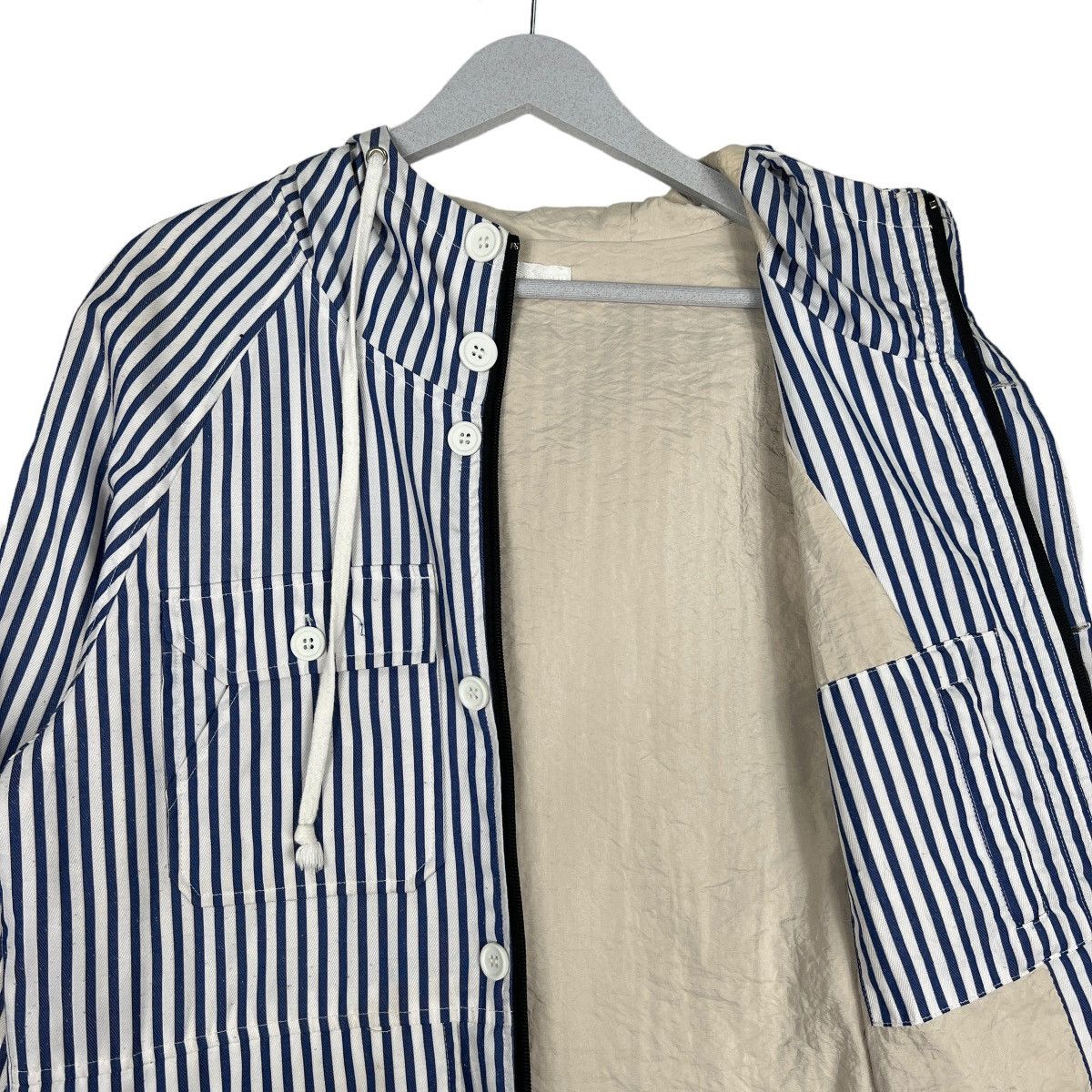 Japanese Brand 🔥 WHITE MEDALION STRIPE JACKET Size US M / EU 48-50 / 2 - 11 Thumbnail