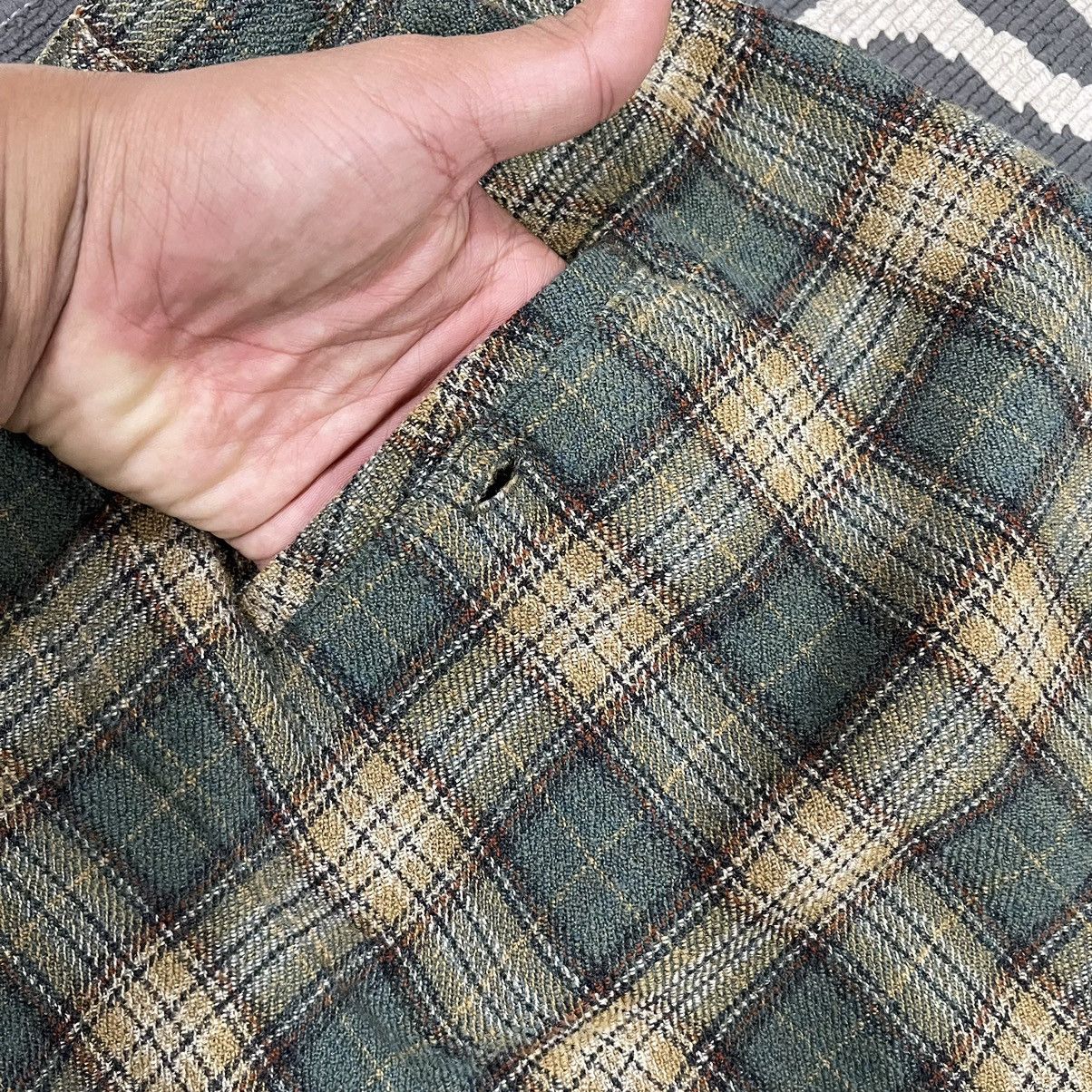 L.L. Bean × Vintage Vintage LL Bean Tartan Wool Midi Skirt Size 28" / US 6 / IT 42 - 15 Thumbnail