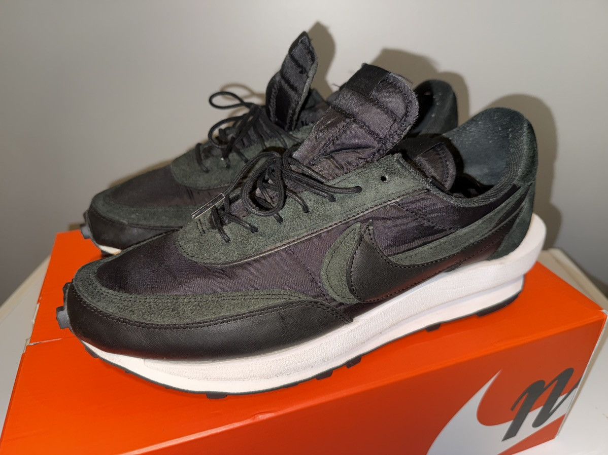 Nike × Sacai Nike Sacai LD Waffle Black Nylon Size US 12 / EU 45 - 4 Thumbnail