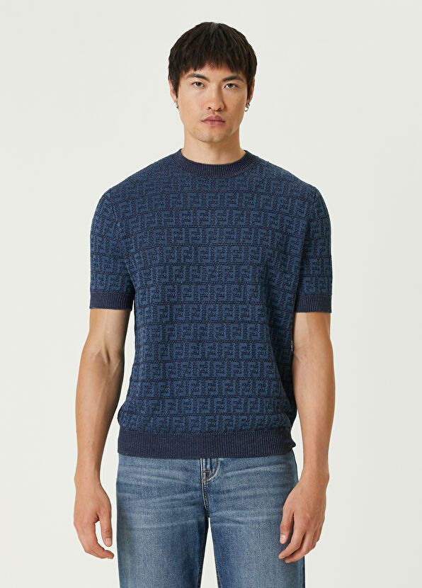 Fendi o1w1db10625 FZY443 Crewneck Jumper in Blue Size US S / EU 44-46 / 1 - 2 Thumbnail