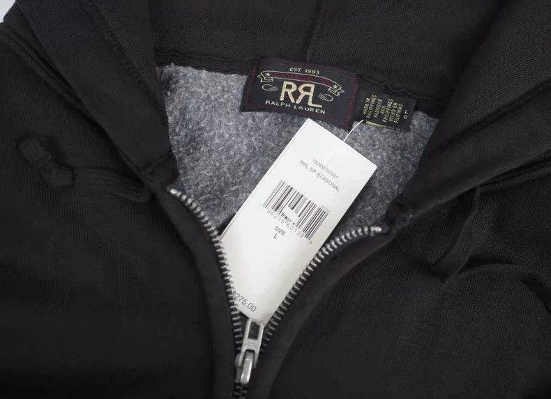 RRL Ralph Lauren RRL Ralph Lauren Dark brown zip-up hooded jacket Size US L / EU 52-54 / 3 - 3 Thumbnail