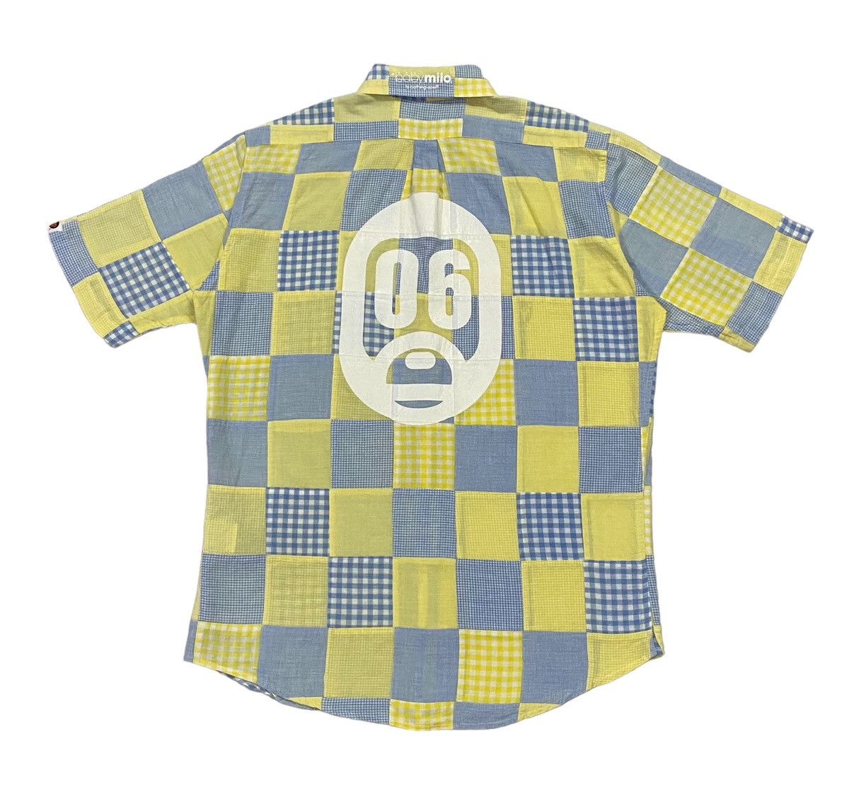 Bape × Nigo Baby Milo Pacthwork Button Up S/S Shirt Size US S / EU 44-46 / 1 - 3 Thumbnail