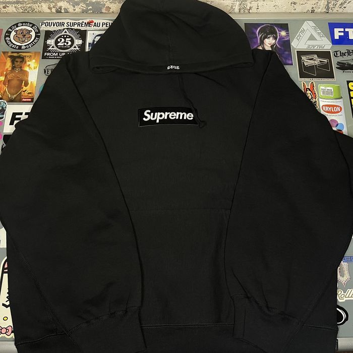 Supreme Supreme Box Logo Hooded Sweatshirt FW23 Black Large New