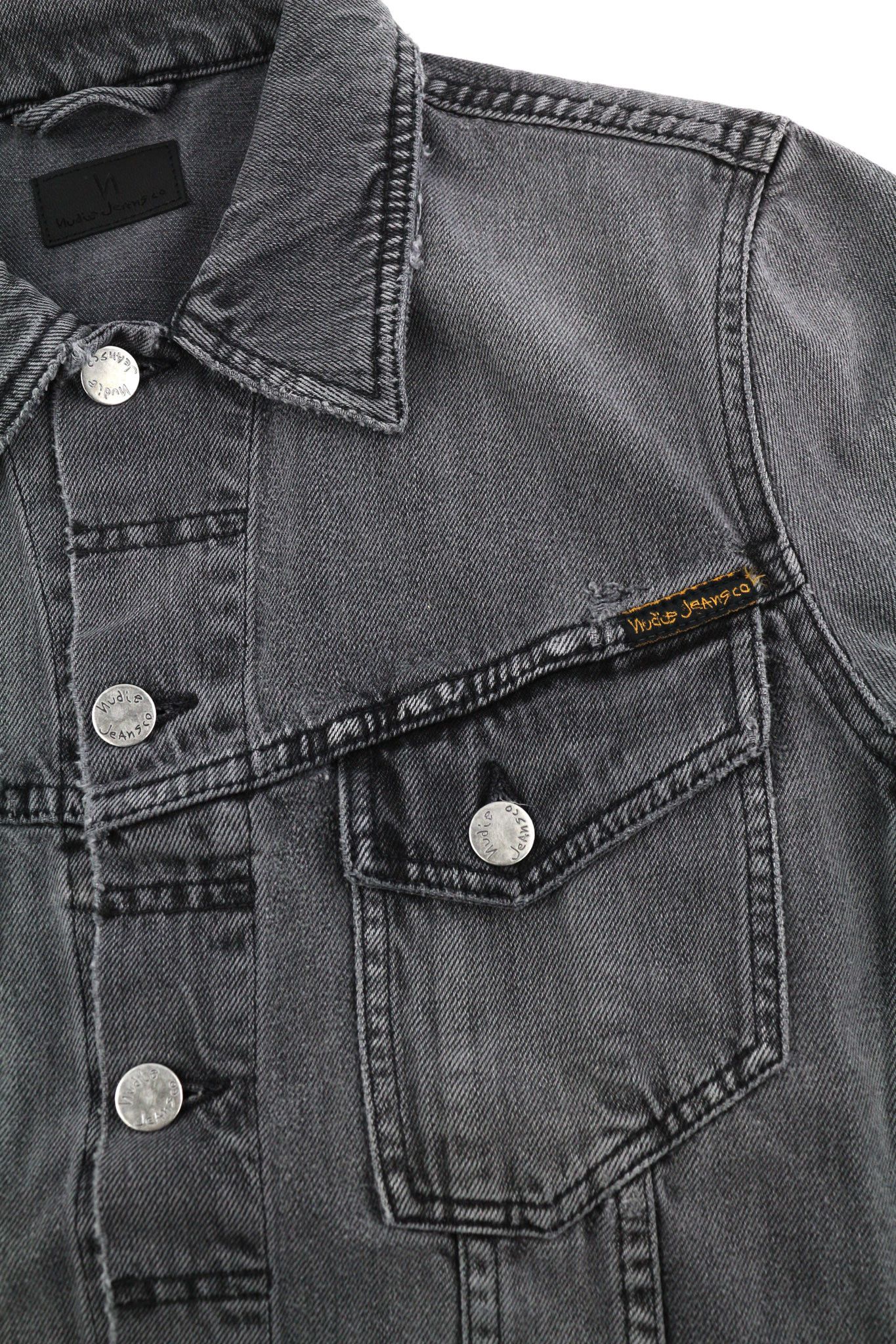 Nudie Jeans BILLY S Desolation Grey Polo Pockets Mid Jacket 82461 Size US S / EU 44-46 / 1 - 6 Thumbnail
