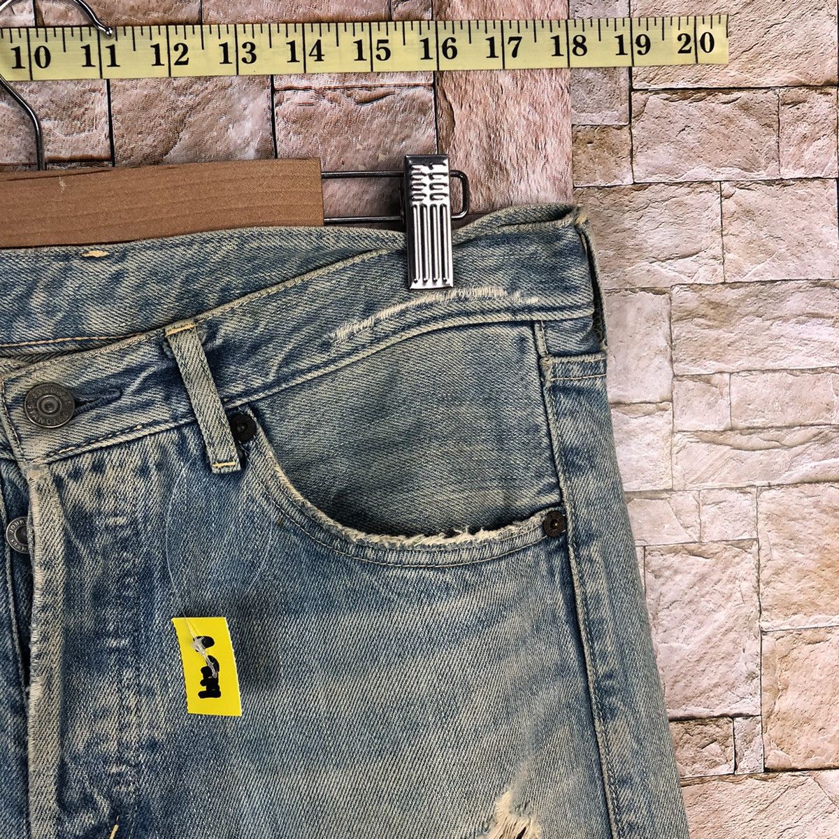 Japanese Brand Japan vintage Blue ripped Distressed Denim Pants #A949 Size US 31 - 9 Thumbnail